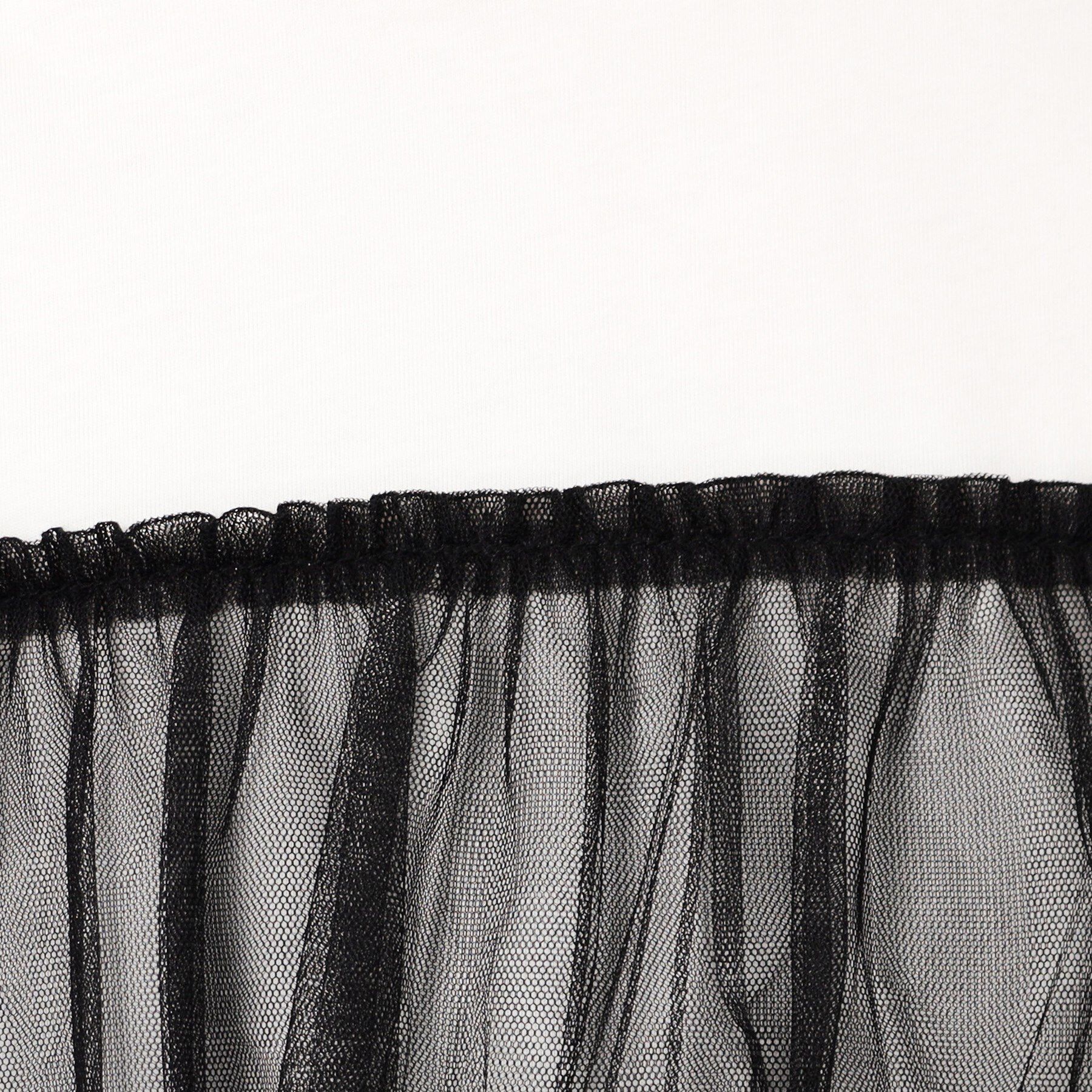 OPAQUE.CLIP「チュールドッキングTシャツ【洗濯機洗い可】」|Tシャツ・カットソー|