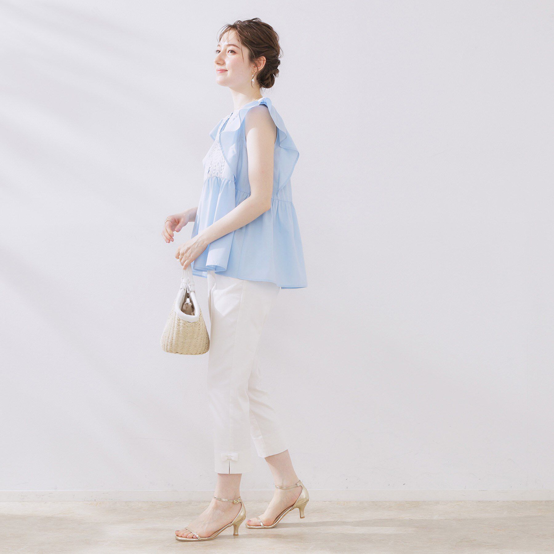 Couture broach「フロントレースTCブロードチュニック」|チュニック|