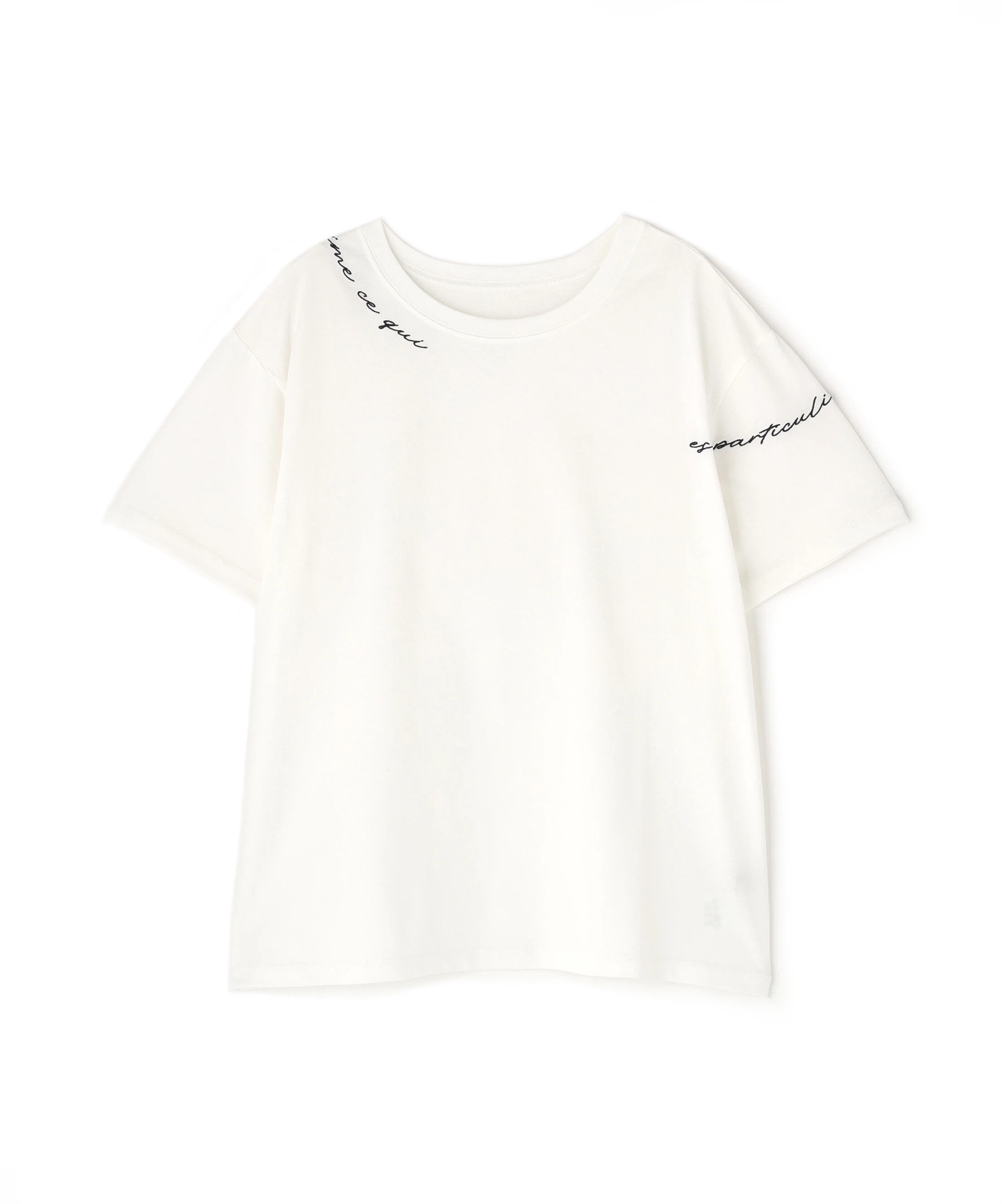  「ロゴ刺繍カットソー」|Tシャツ・カットソー|