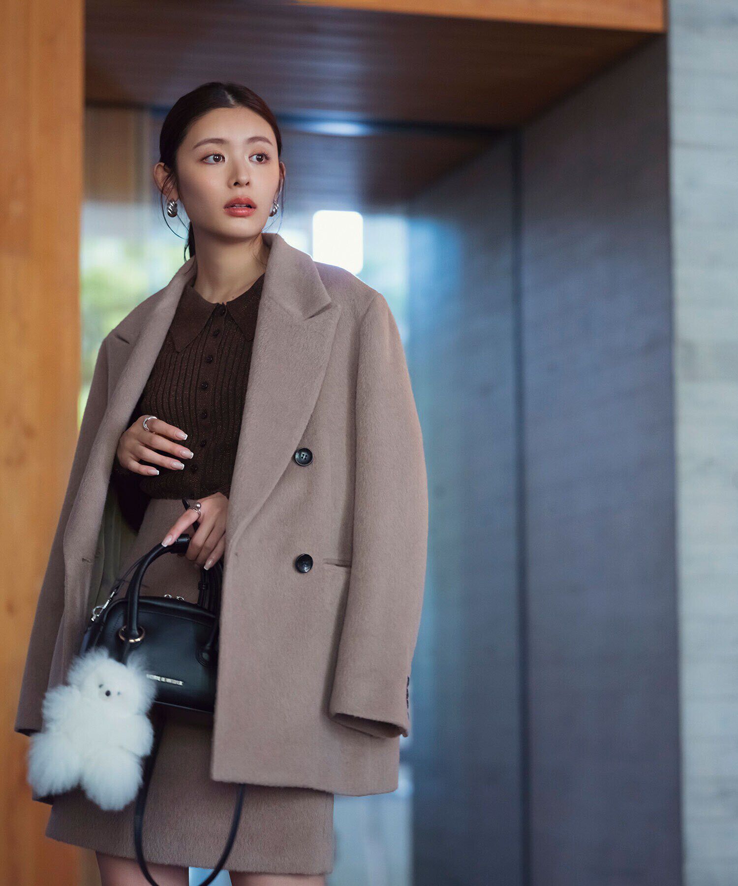  「シャギージャコット　24AW」|ブルゾン・スタジャン|ベージュ