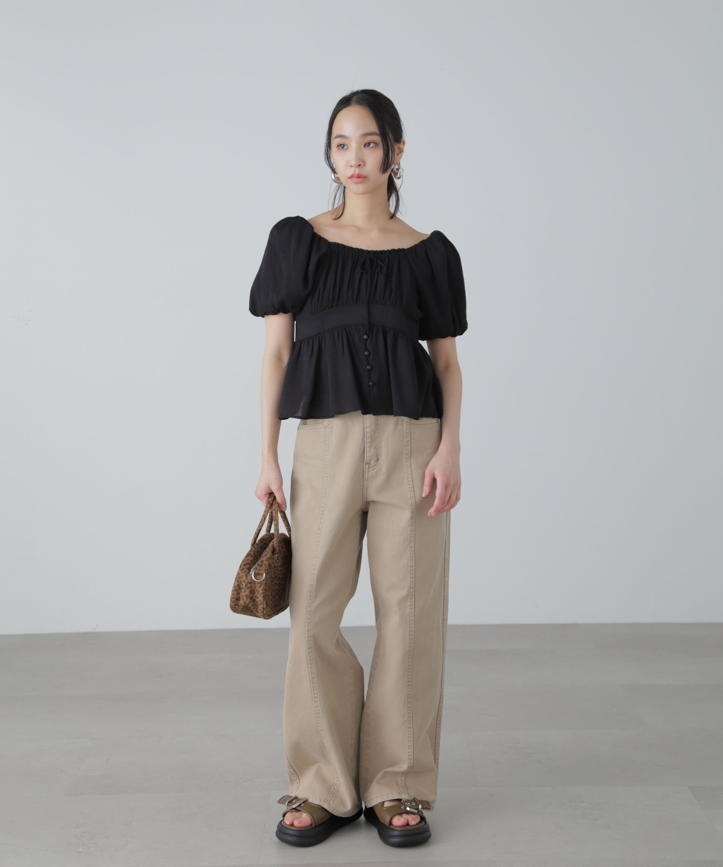  「ワイドストレートカラーパンツ」|その他|