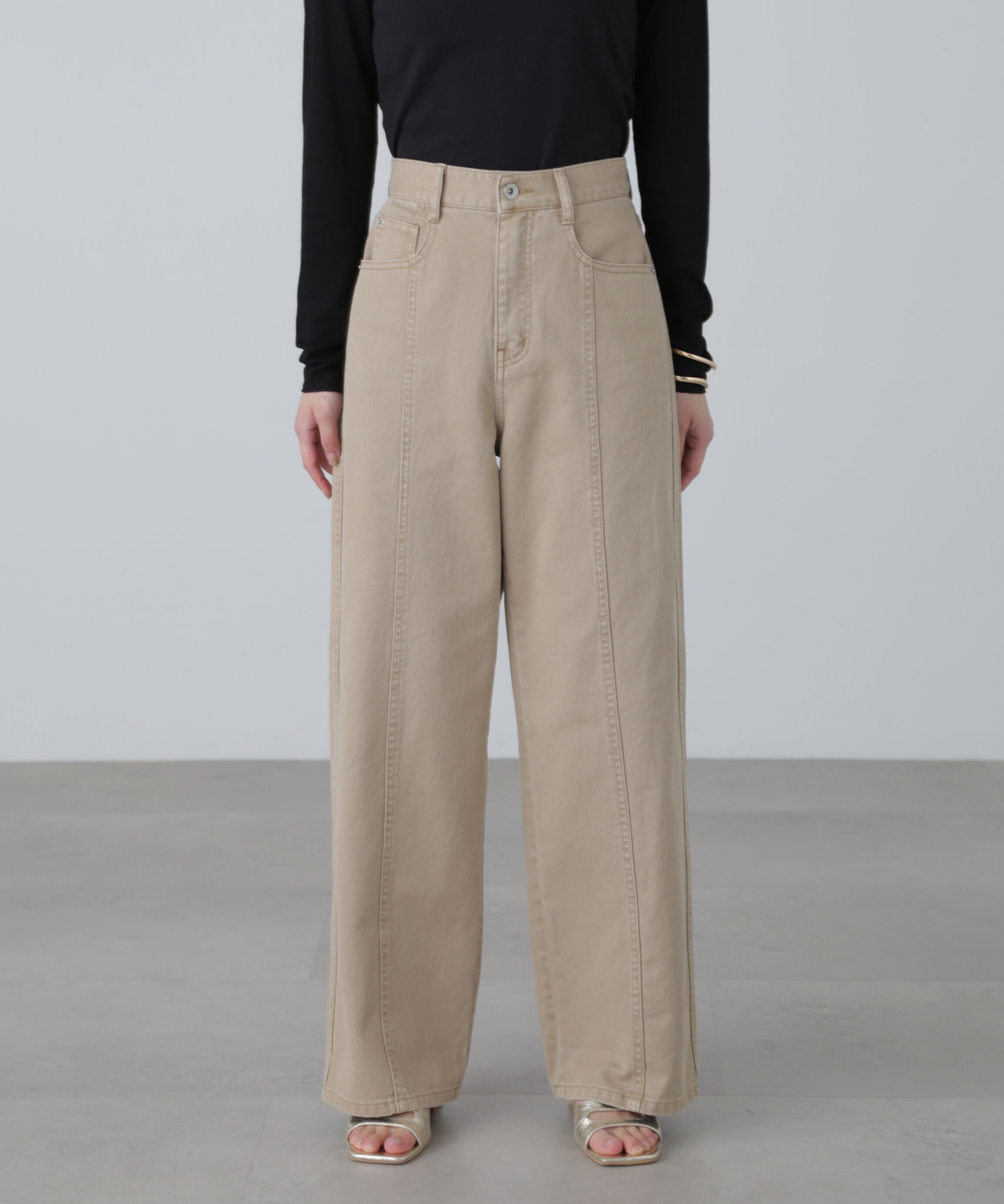  「ワイドストレートカラーパンツ」|その他|