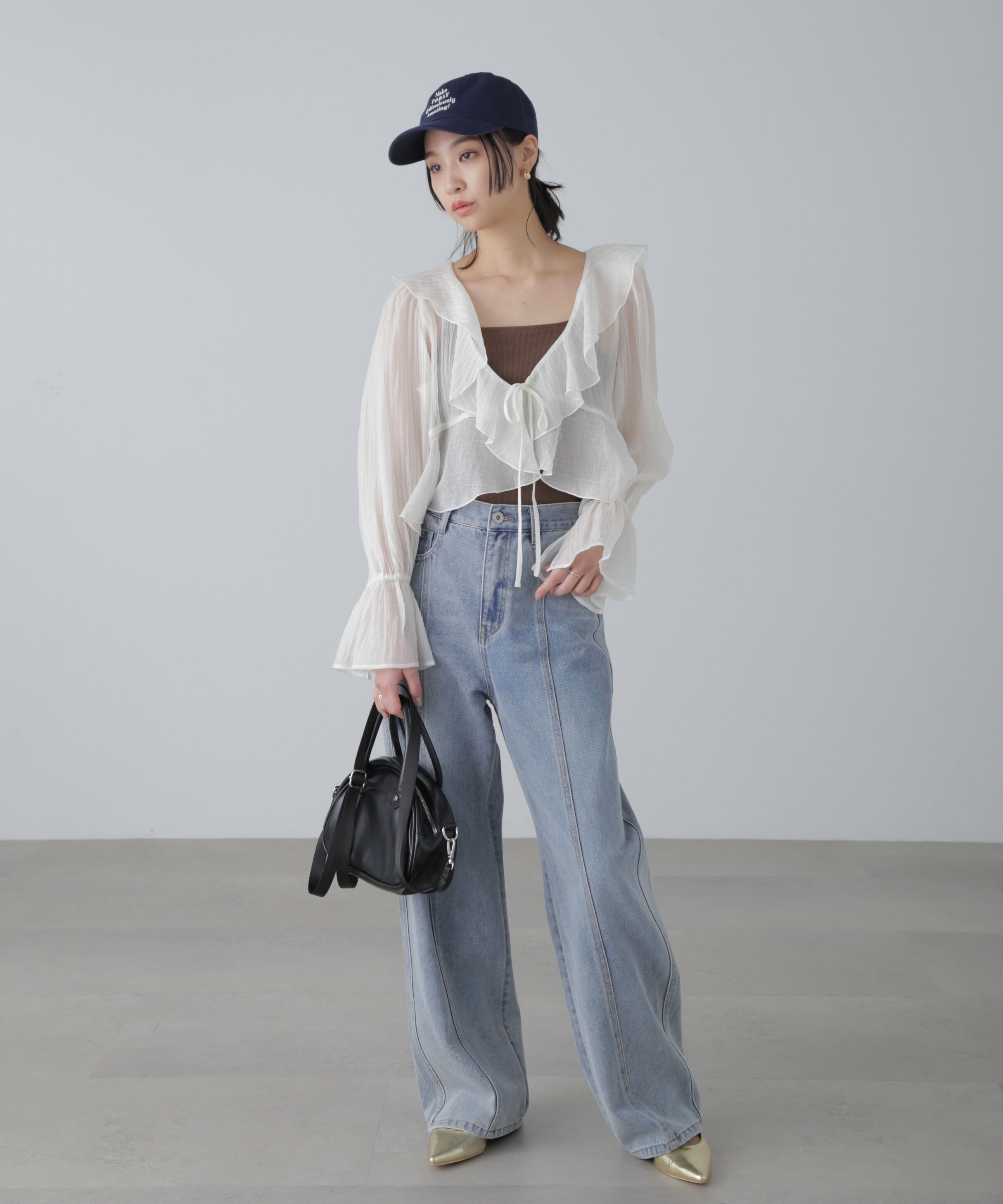  「ワイドストレートカラーパンツ」|その他|