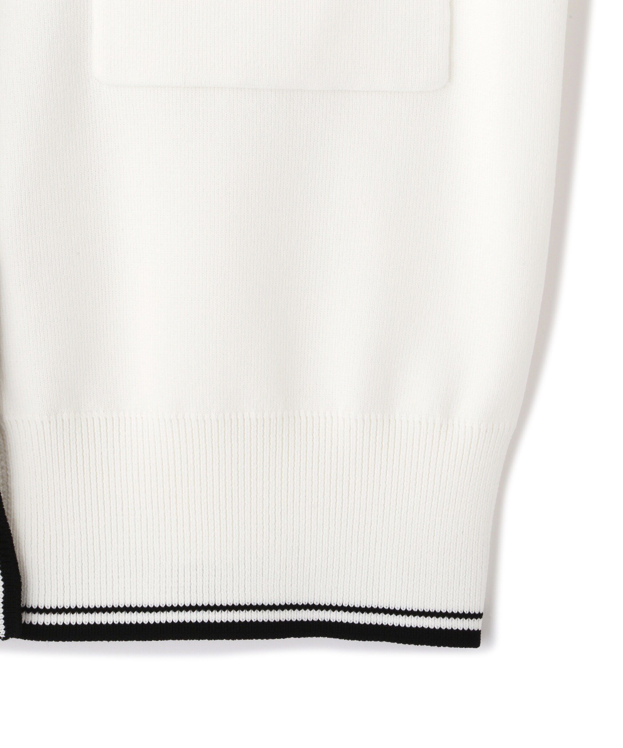  「バリエーションハートメタルUVカーデ WEB限定カラー:白赤」|ニット・セーター|