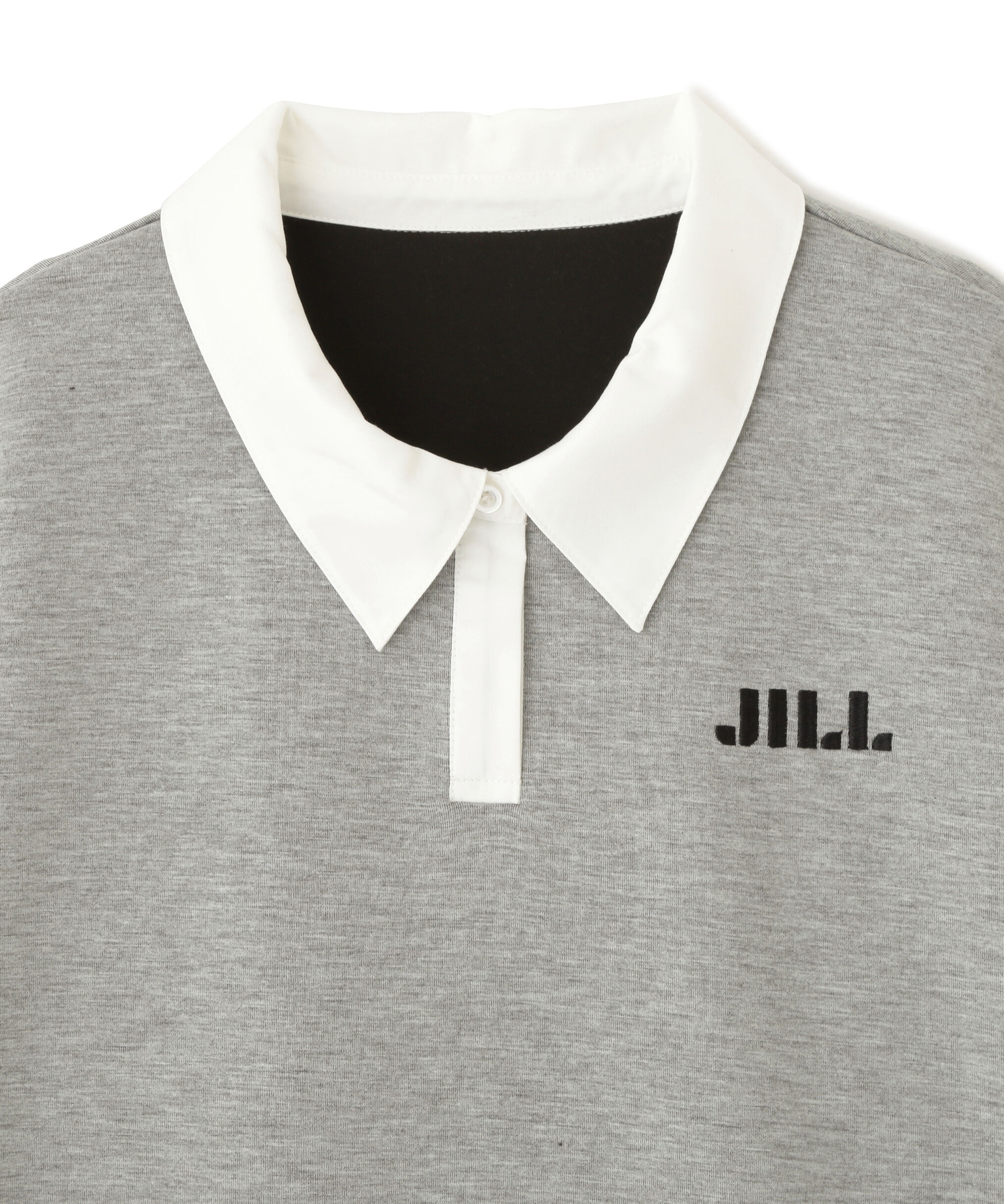  「ポロ衿スウェットフリルミニセットアップ」|ワンピース|