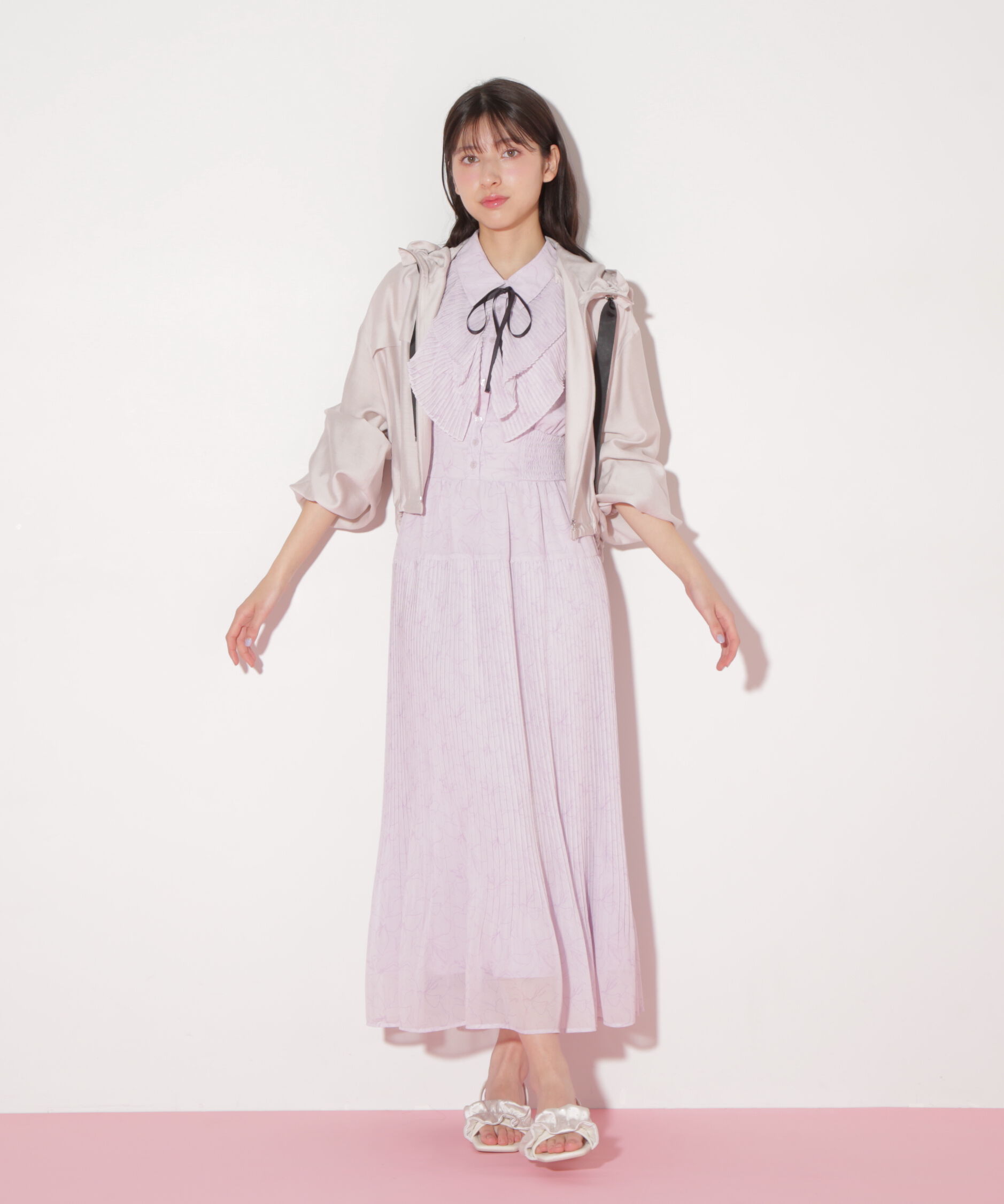  「ショート丈シアーブルゾン」|その他|