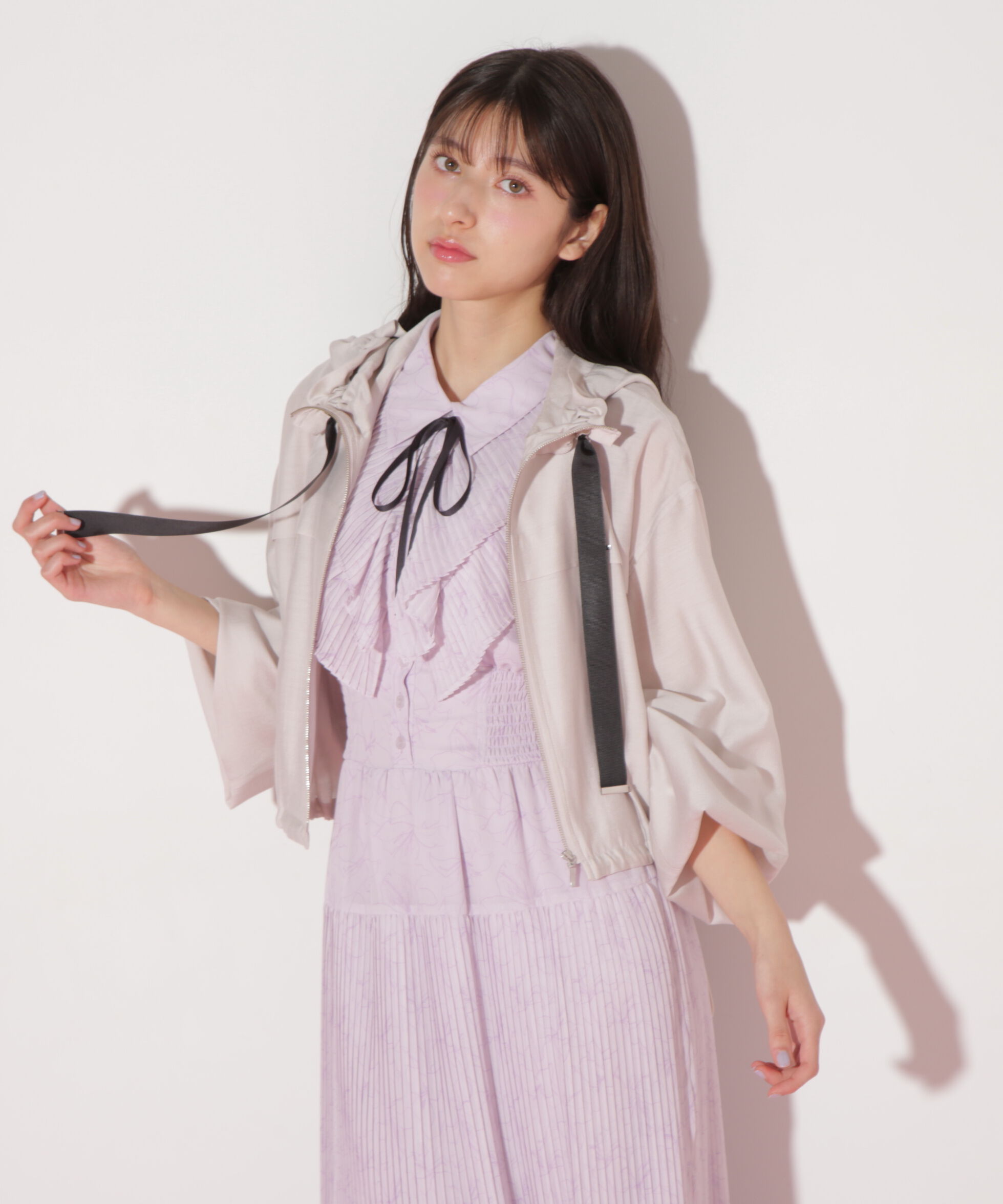  「ショート丈シアーブルゾン」|その他|