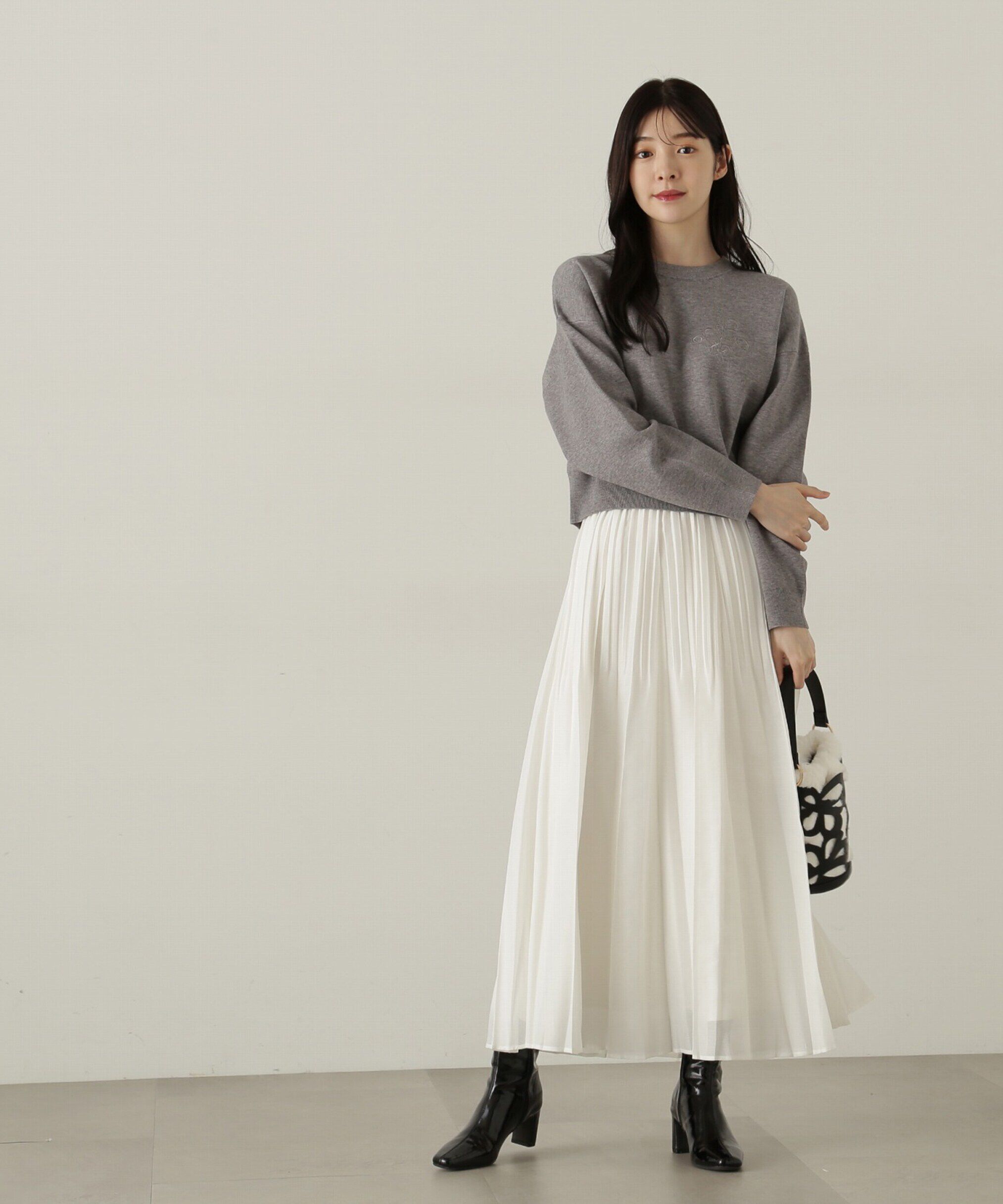 PROPORTION BODY DRESSING「ショートスエットライクニット」|ニット・セーター|