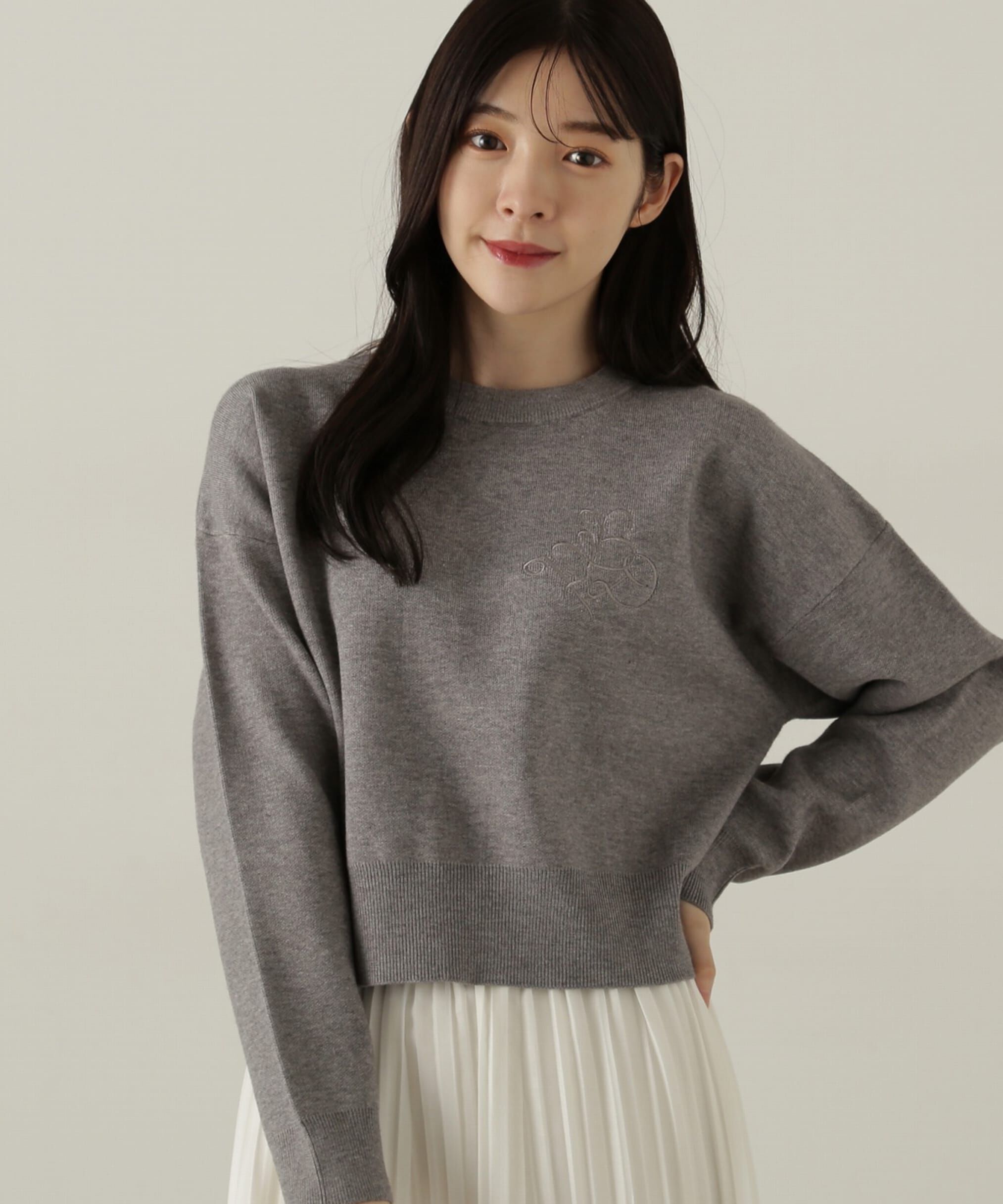 PROPORTION BODY DRESSING「ショートスエットライクニット」|ニット・セーター|