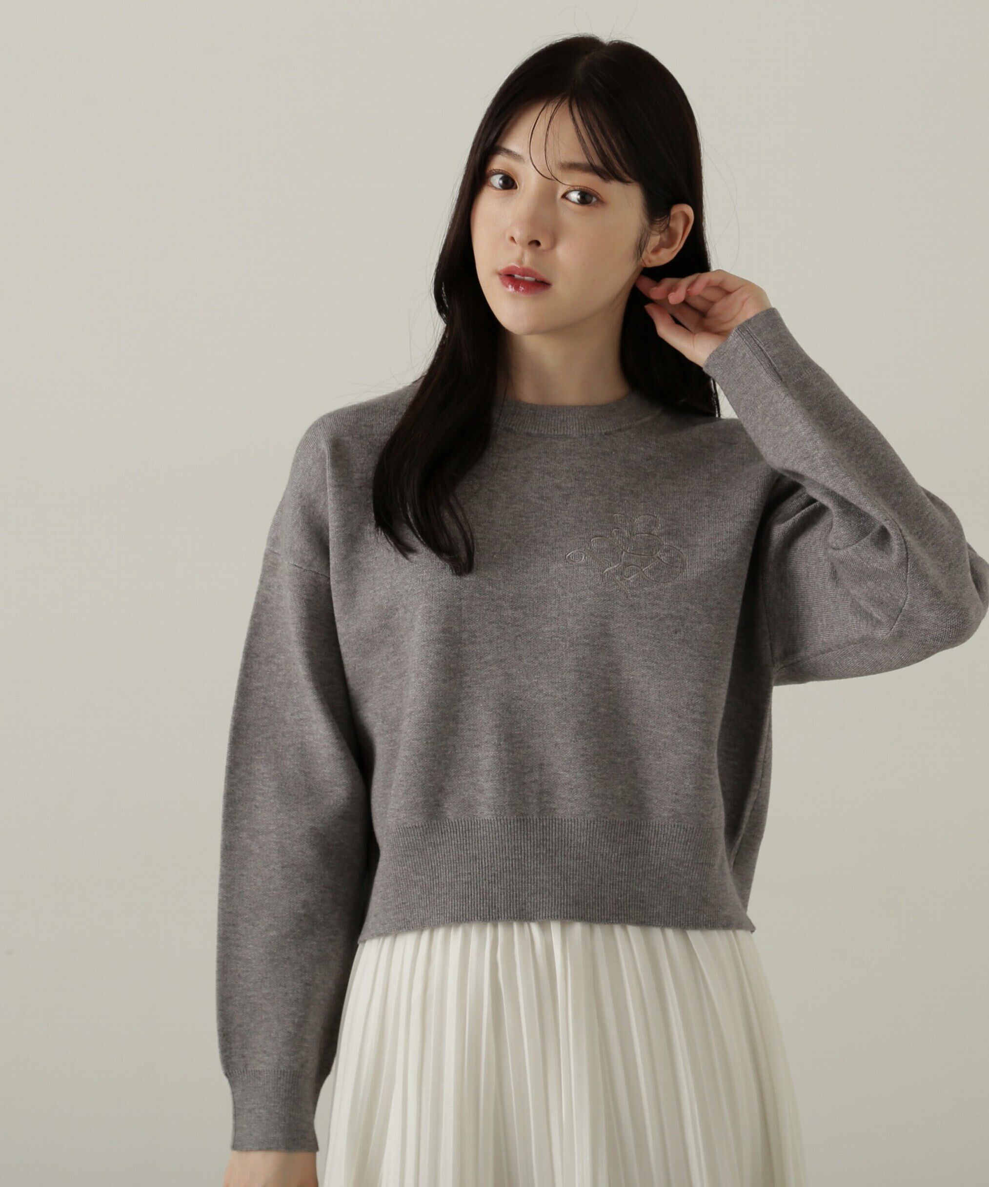 PROPORTION BODY DRESSING「ショートスエットライクニット」|ニット・セーター|