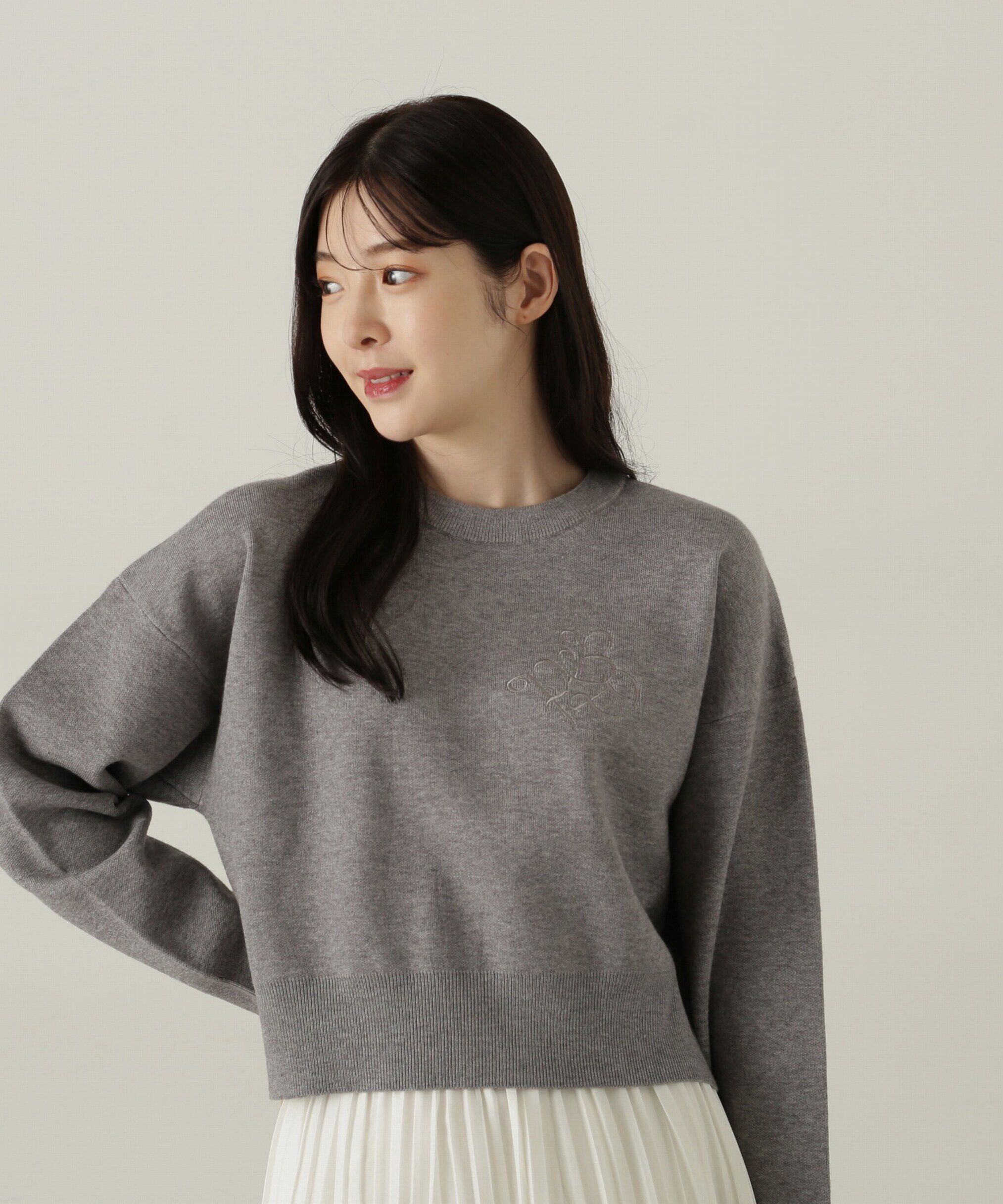 PROPORTION BODY DRESSING「ショートスエットライクニット」|ニット・セーター|