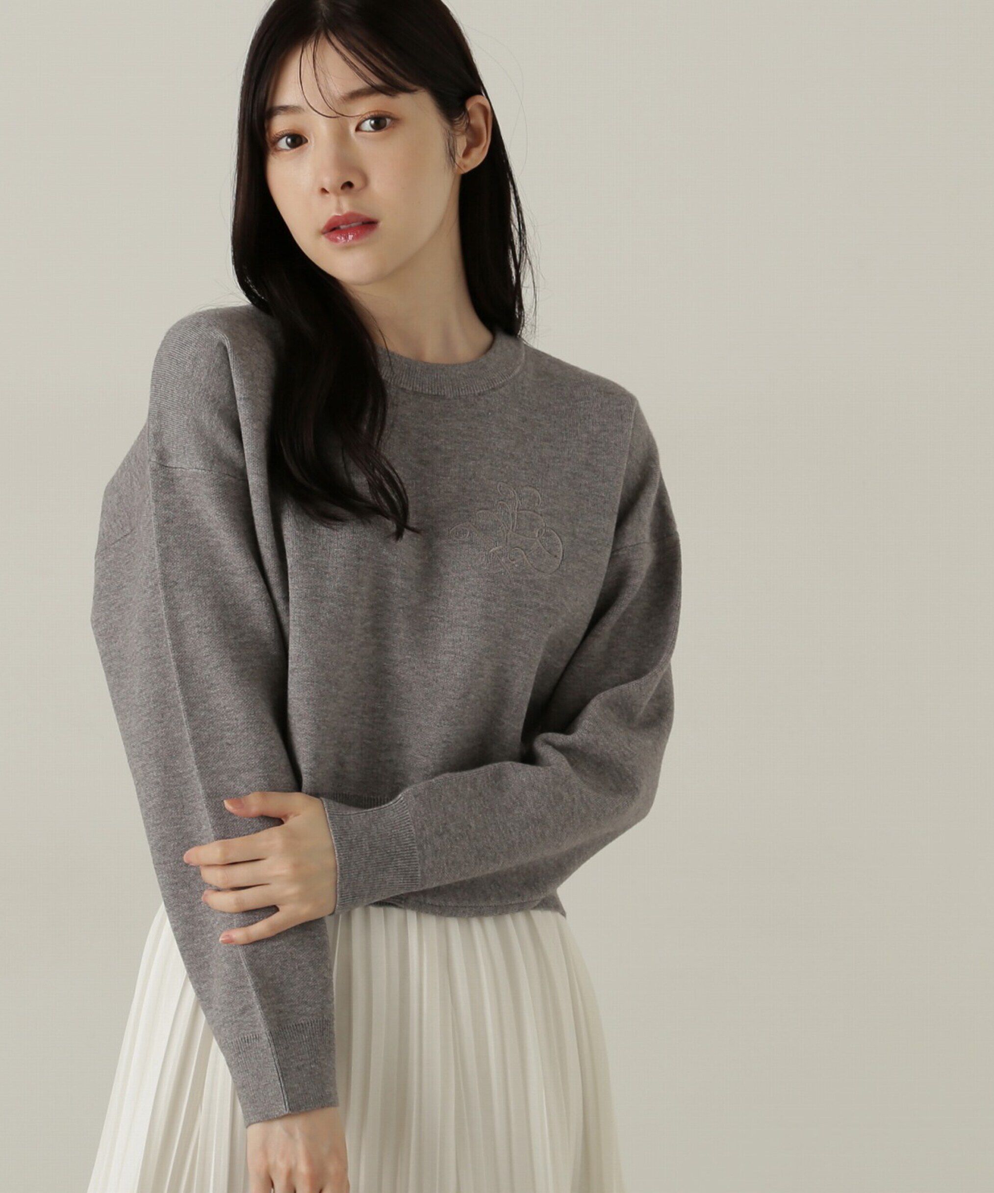 PROPORTION BODY DRESSING「ショートスエットライクニット」|ニット・セーター|