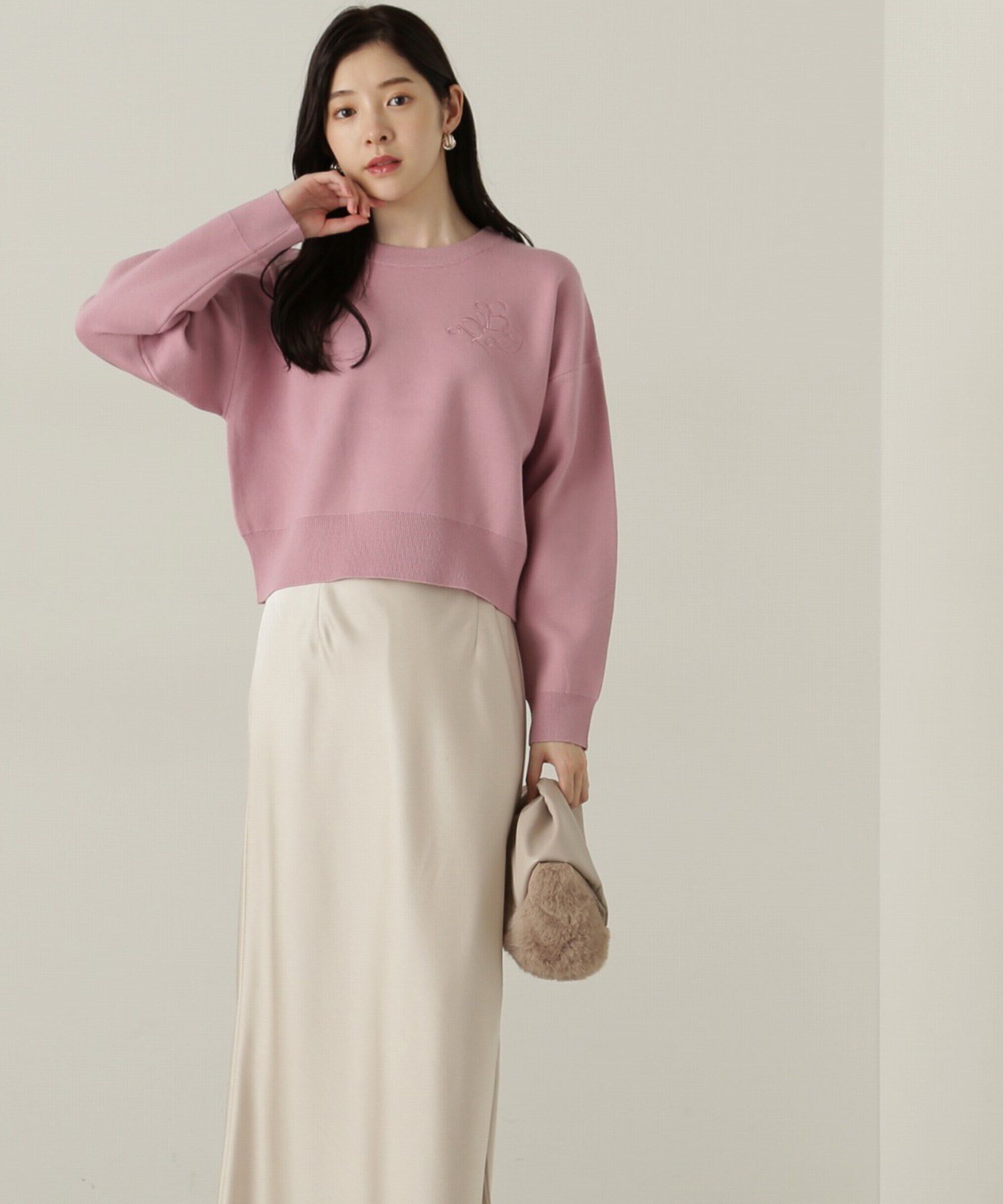 PROPORTION BODY DRESSING「ショートスエットライクニット」|ニット・セーター|