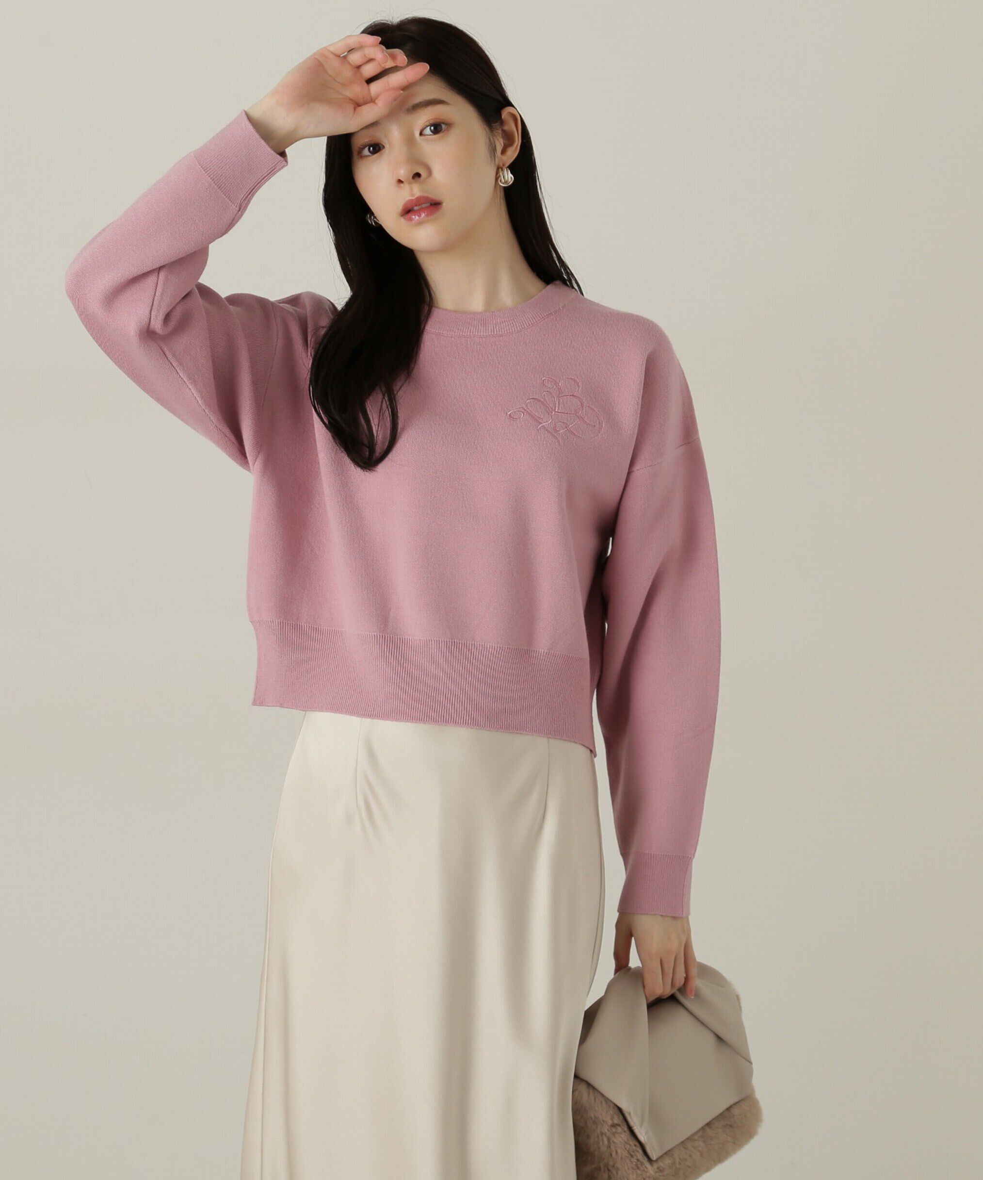 PROPORTION BODY DRESSING「ショートスエットライクニット」|ニット・セーター|