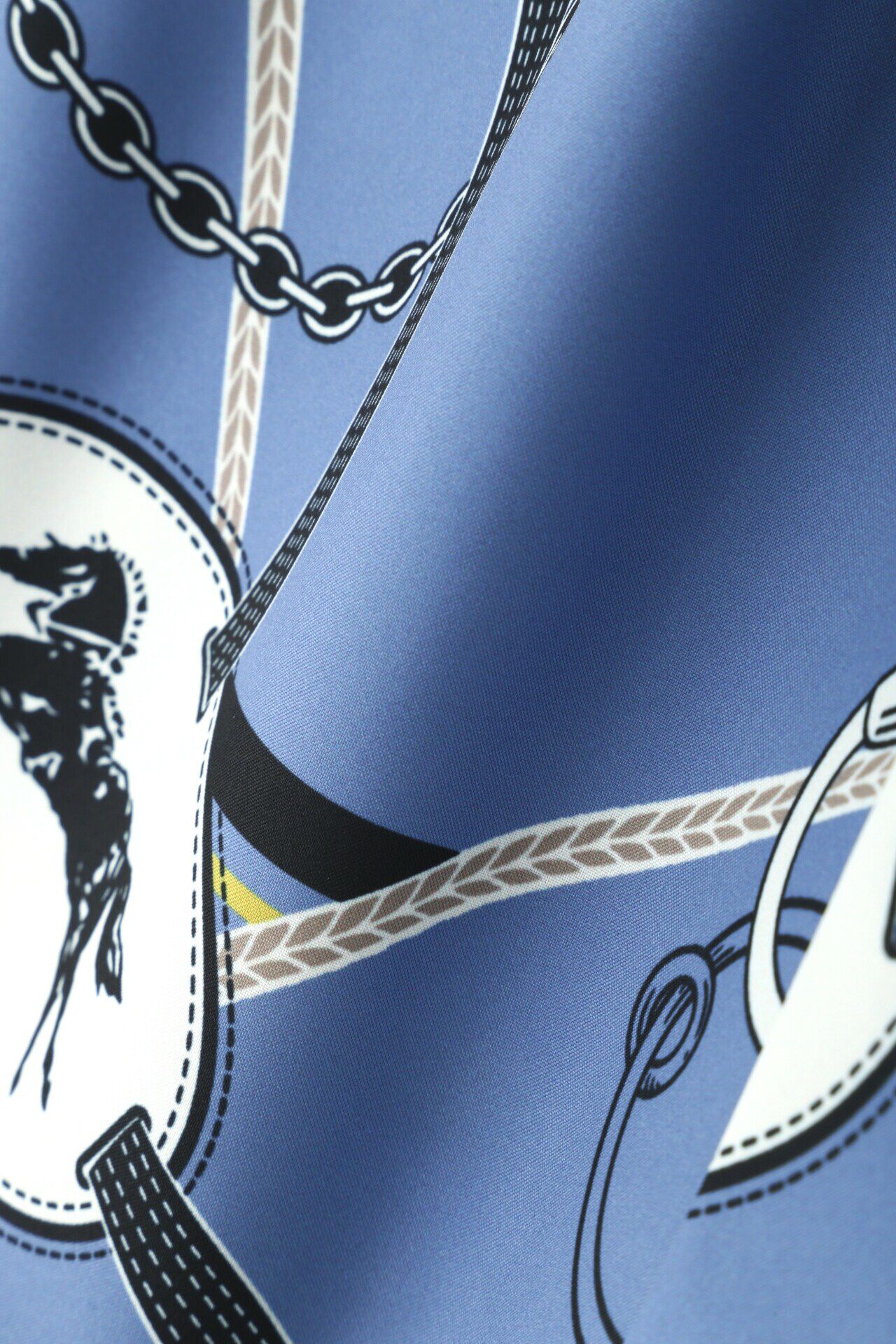  「◆ホースプレートプリントストールブラウス」|シャツ・ブラウス|