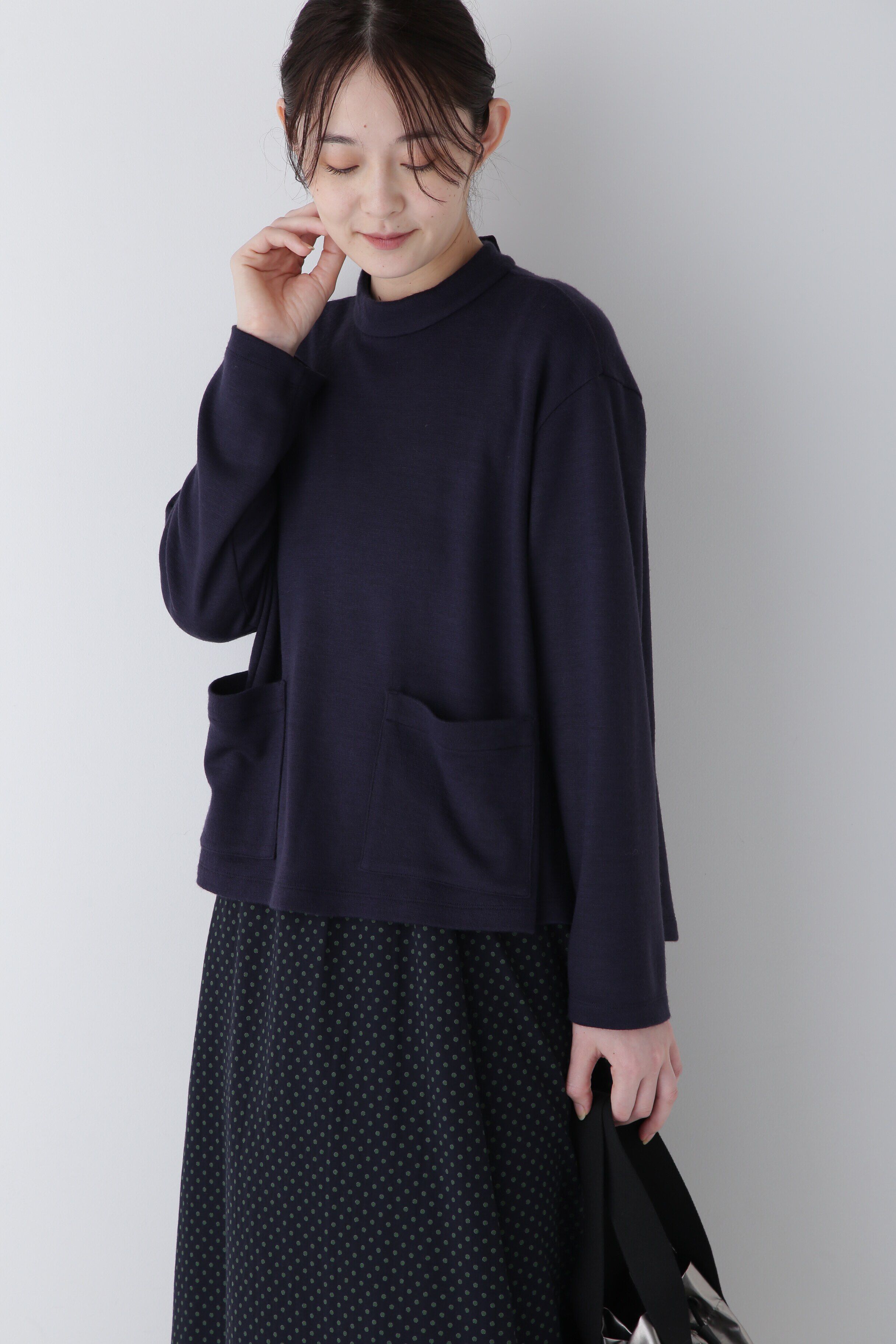  「◆エアーポンチプルオーバー」|Tシャツ・カットソー|ネイビー