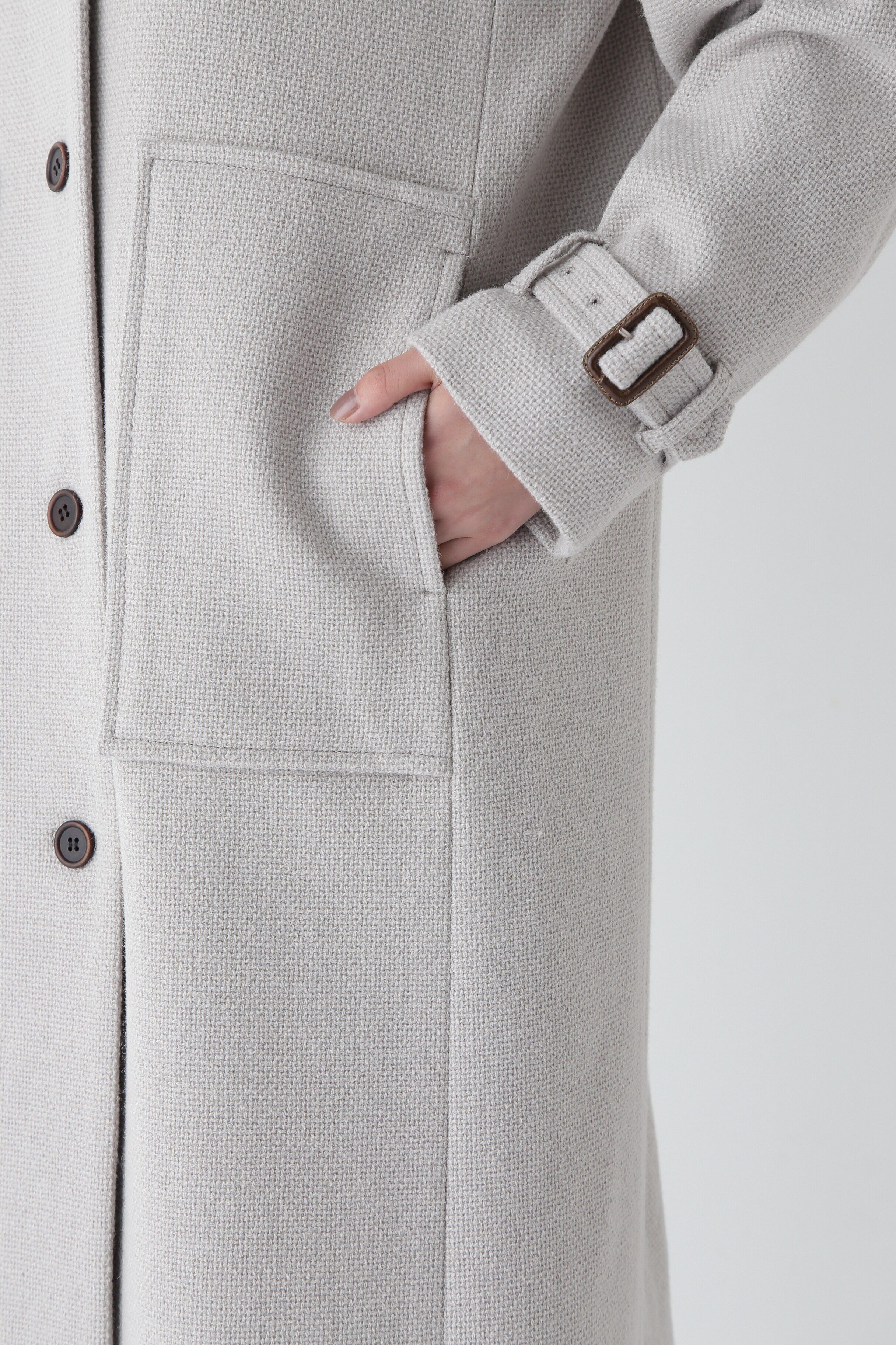  「◆ウールナイロンオックスステンカラーコート」|その他|