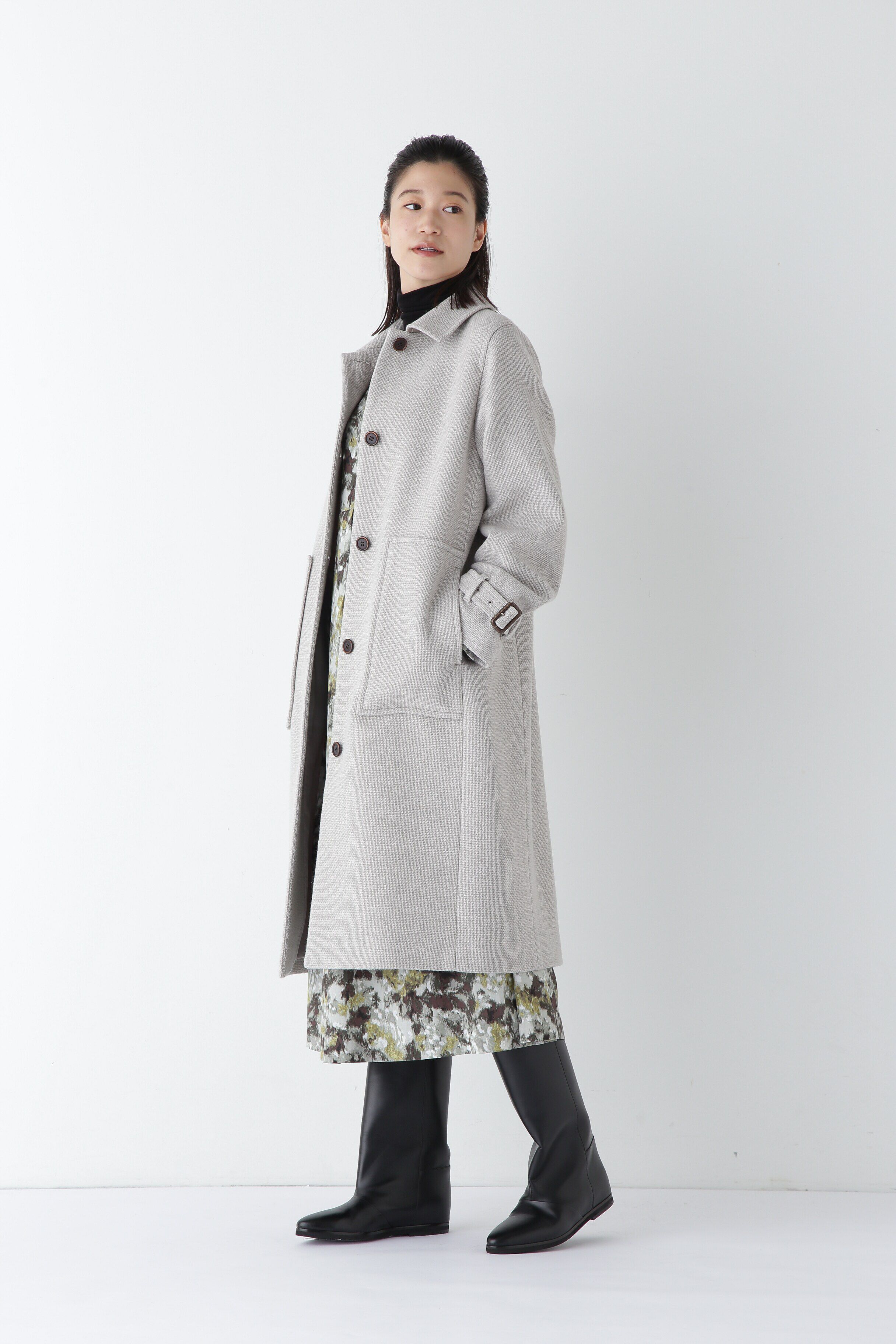  「◆ウールナイロンオックスステンカラーコート」|その他|