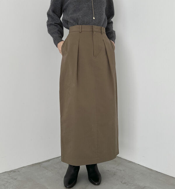 Doux archives「ワンタックコクーンスカート」|スカート|KHAKI