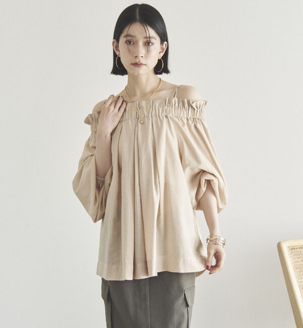 Doux archives「オフショルフリルブラウス」|シャツ・ブラウス|