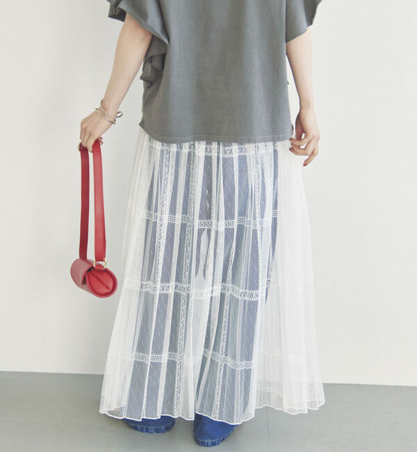 Doux archives「２ＷＡＹレースプリーツスカート」|スカート|