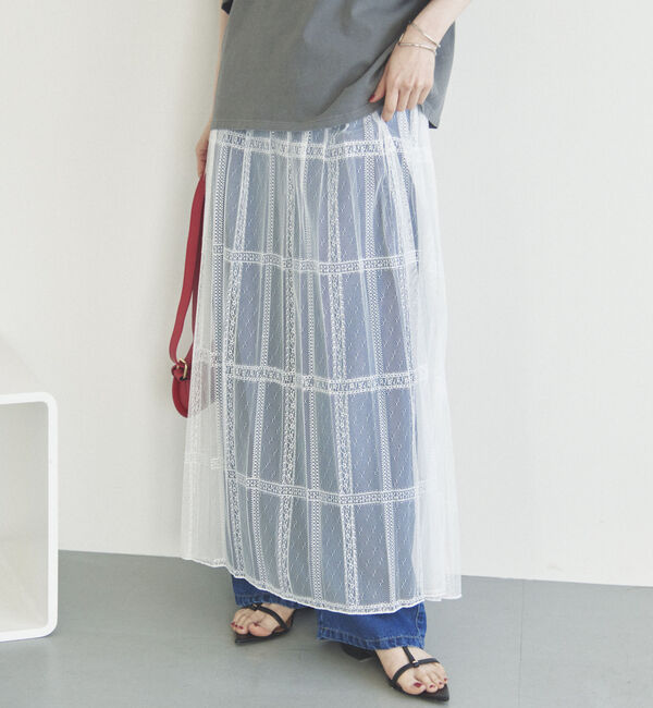 Doux archives「２ＷＡＹレースプリーツスカート」|スカート|
