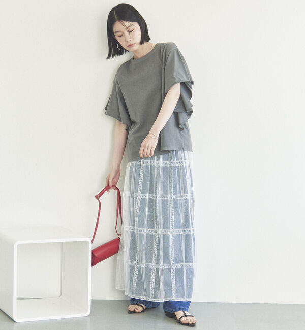 Doux archives「２ＷＡＹレースプリーツスカート」|スカート|