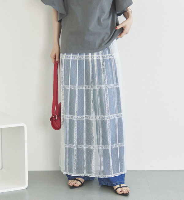 Doux archives「２ＷＡＹレースプリーツスカート」|スカート|