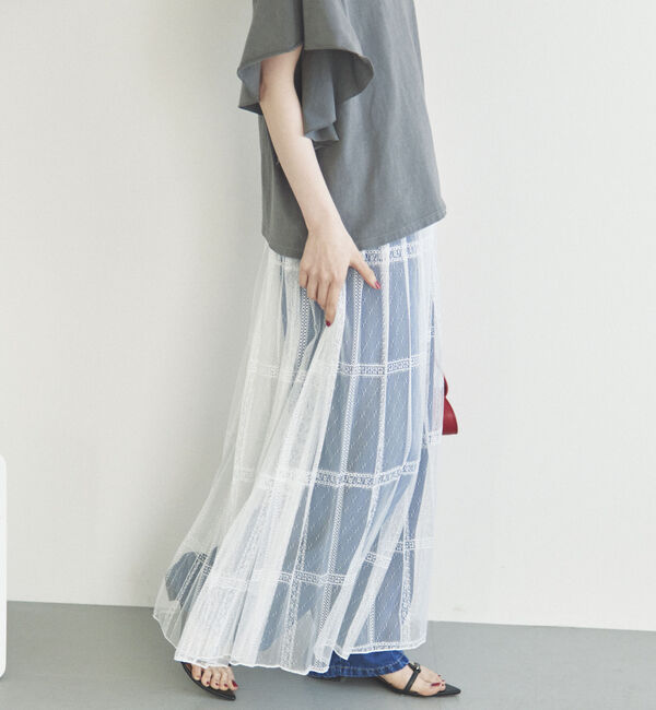 Doux archives「２ＷＡＹレースプリーツスカート」|スカート|