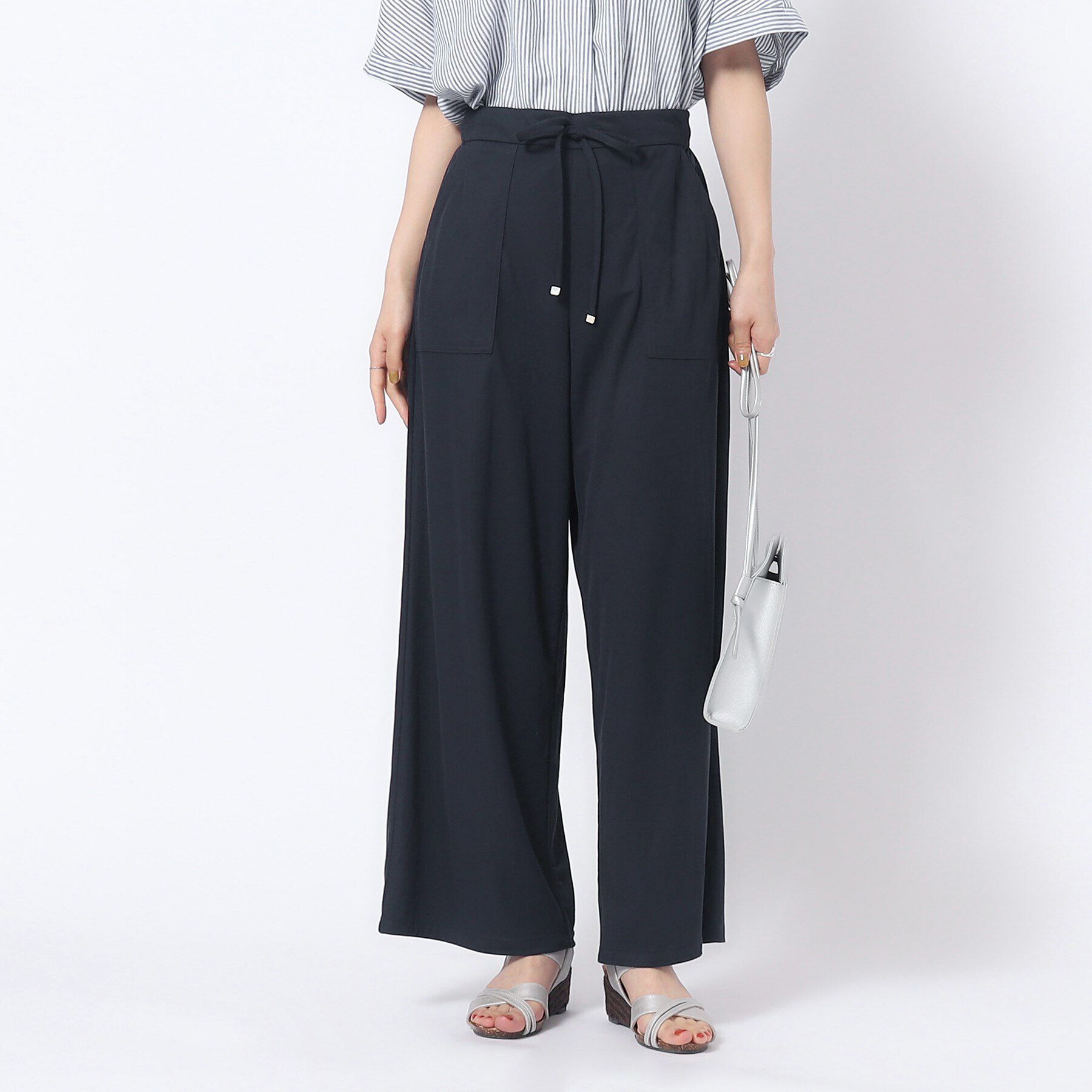 SHOO･LA･RUE「【M-LL/選べる着丈】イージーベイカー ワイドパンツ」|その他|