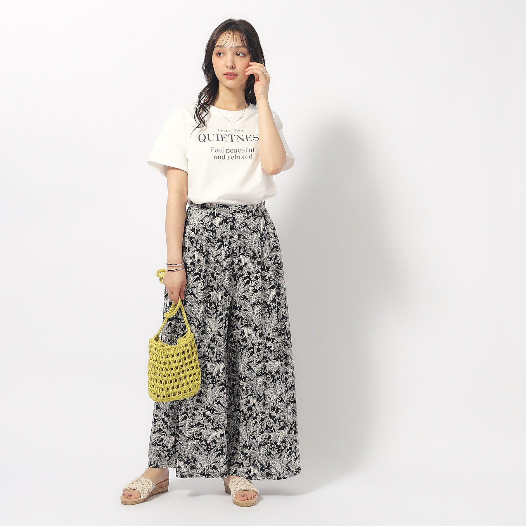 SHOO･LA･RUE「【洗える/プチプラ】プリントTシャツ」|Tシャツ・カットソー|