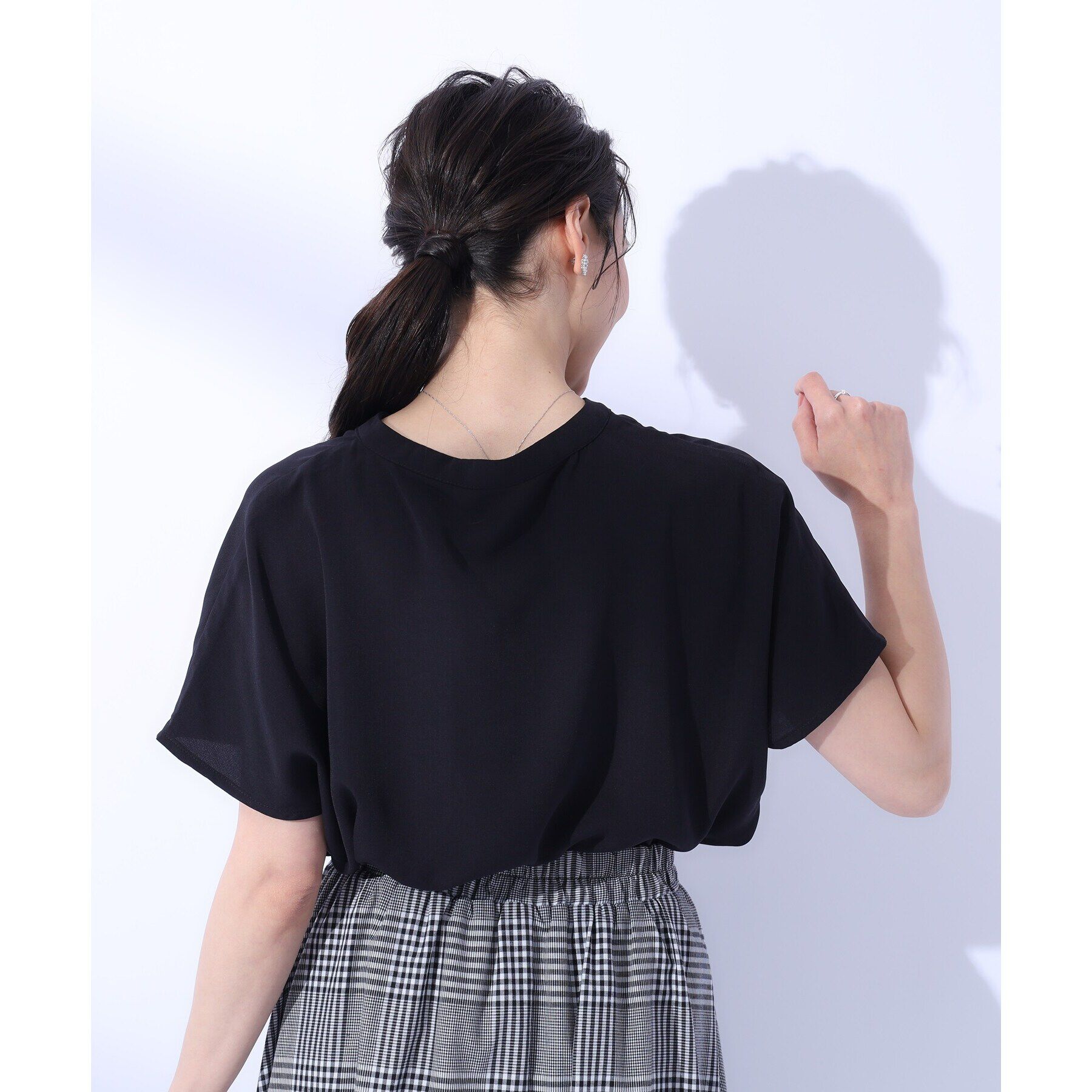 SHOO･LA･RUE「【洗える/プチプラ/無理せずキレイ】女性らしく好印象 スキッパーブラウス」|シャツ・ブラウス|