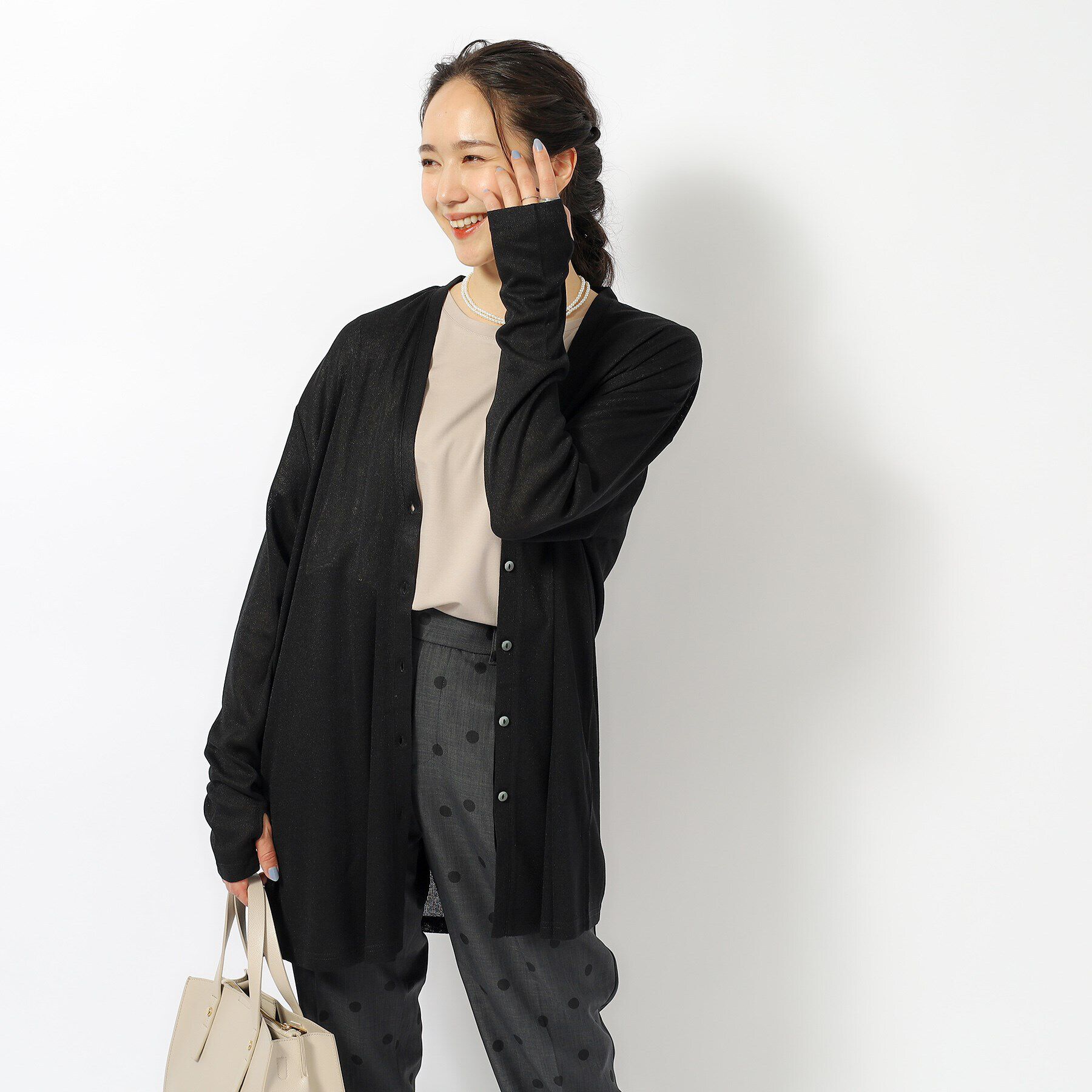 SHOO･LA･RUE「【UV】手の甲までカバーできるカーディガン」|カーディガン|