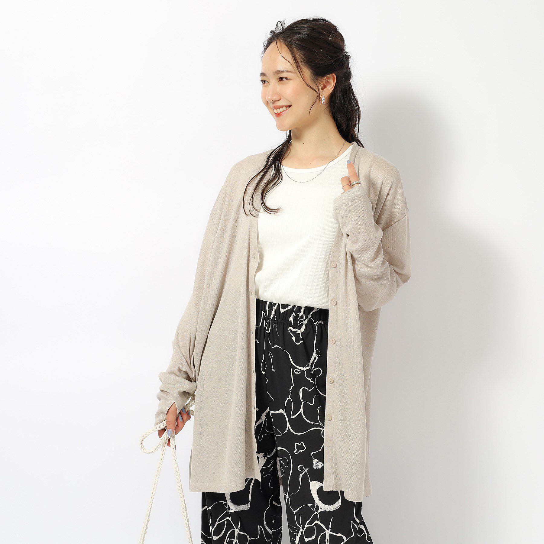 SHOO･LA･RUE「【UV】手の甲までカバーできるカーディガン」|カーディガン|