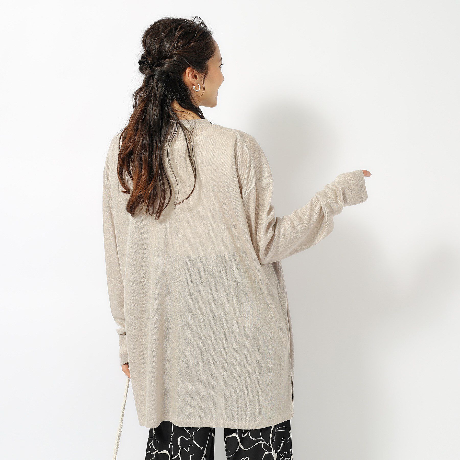 SHOO･LA･RUE「【UV】手の甲までカバーできるカーディガン」|カーディガン|