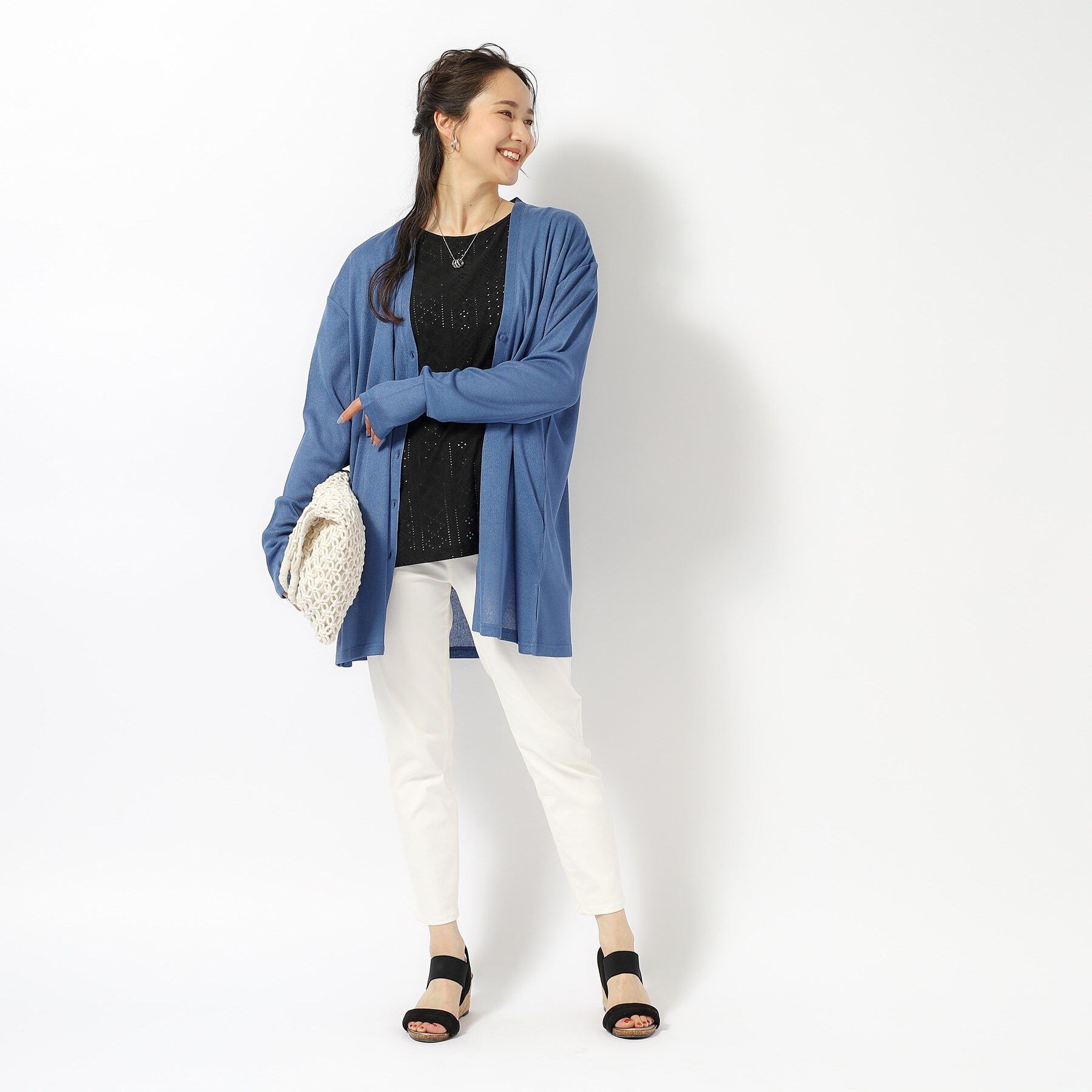 SHOO･LA･RUE「【UV】手の甲までカバーできるカーディガン」|カーディガン|