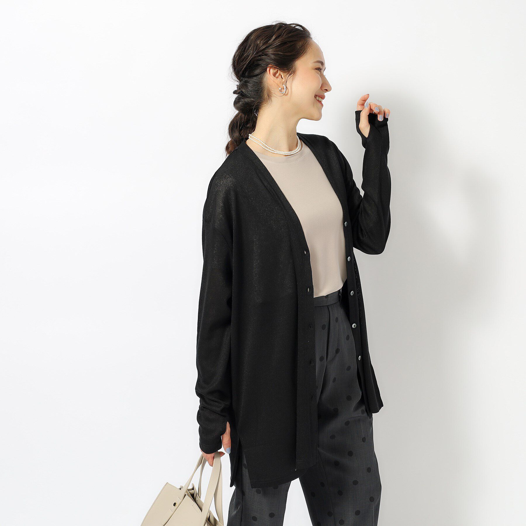 SHOO･LA･RUE「【UV】手の甲までカバーできるカーディガン」|カーディガン|