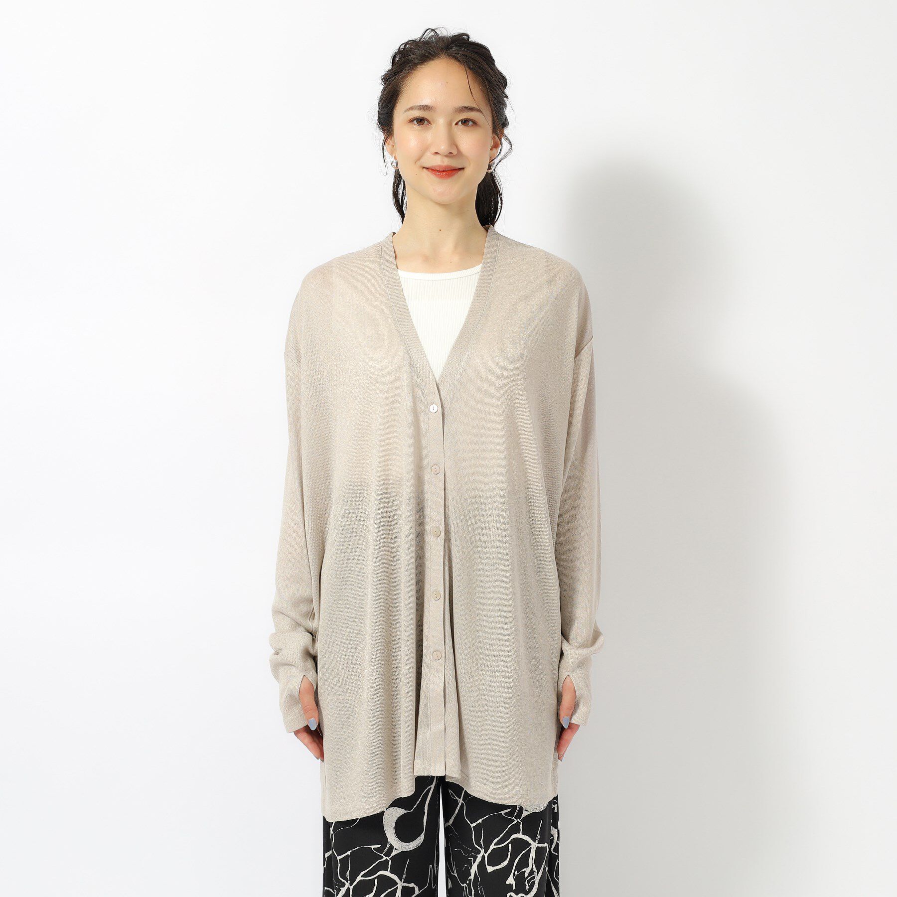 SHOO･LA･RUE「【UV】手の甲までカバーできるカーディガン」|カーディガン|