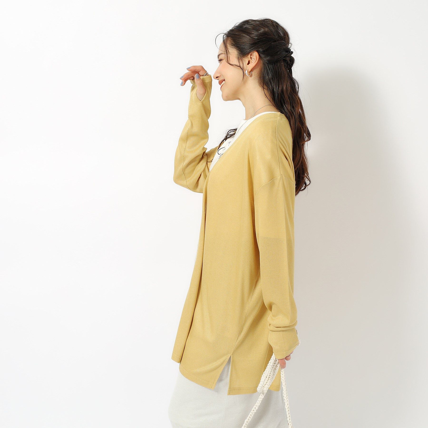 SHOO･LA･RUE「【UV】手の甲までカバーできるカーディガン」|カーディガン|