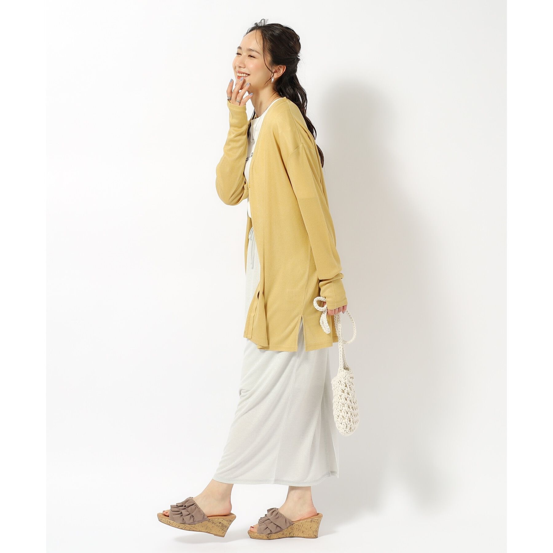 SHOO･LA･RUE「【UV】手の甲までカバーできるカーディガン」|カーディガン|