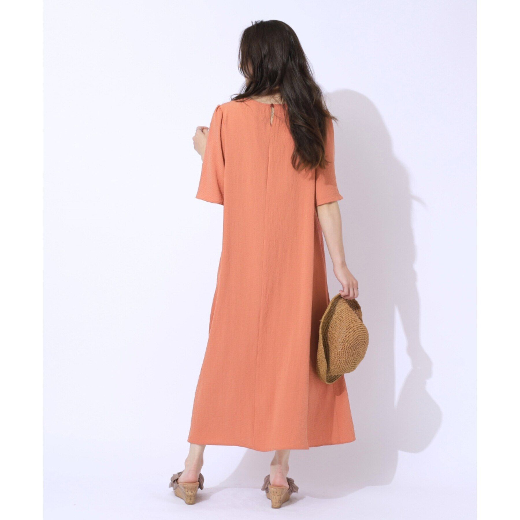 SHOO･LA･RUE「【洗える】Aラインで女性らしく 1枚で映えるギンガムワンピース」|ワンピース|