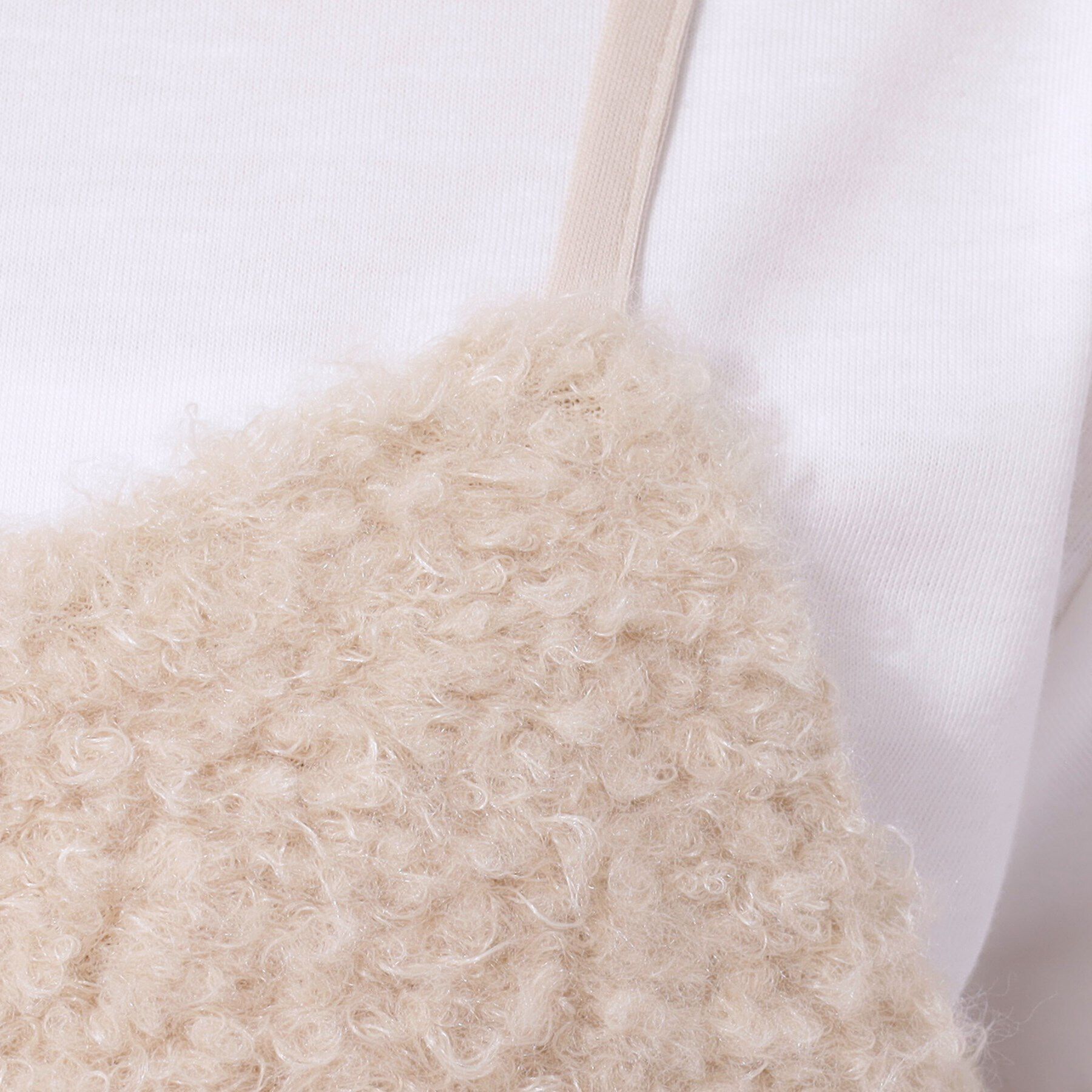 SHOO･LA･RUE「【2点セット】秋冬も活躍 フェイクファービスチェ&times;Tシャツ」|その他|