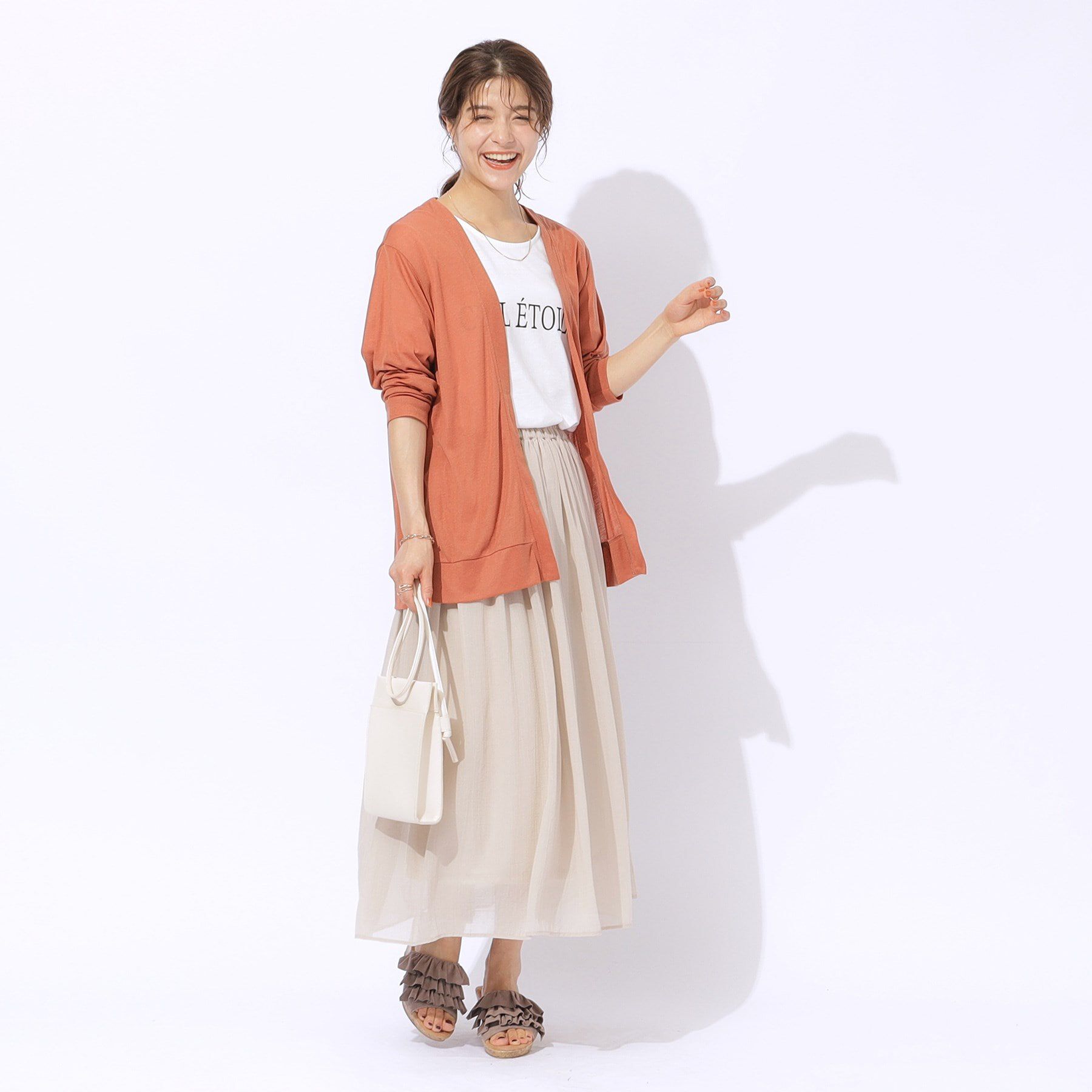 SHOO･LA･RUE「【2点セット】半袖ロゴTシャツ+カーディガン」|その他|