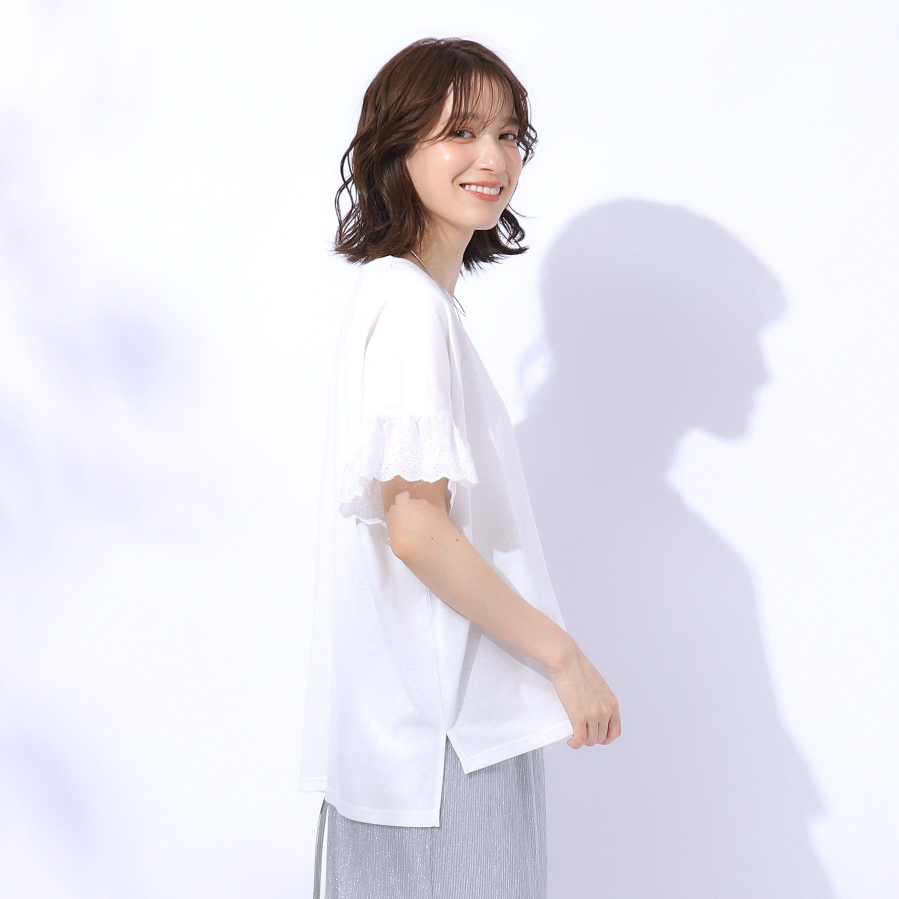 SHOO･LA･RUE「大人の可愛さを引き出す お袖レーストップス」|Tシャツ・カットソー|