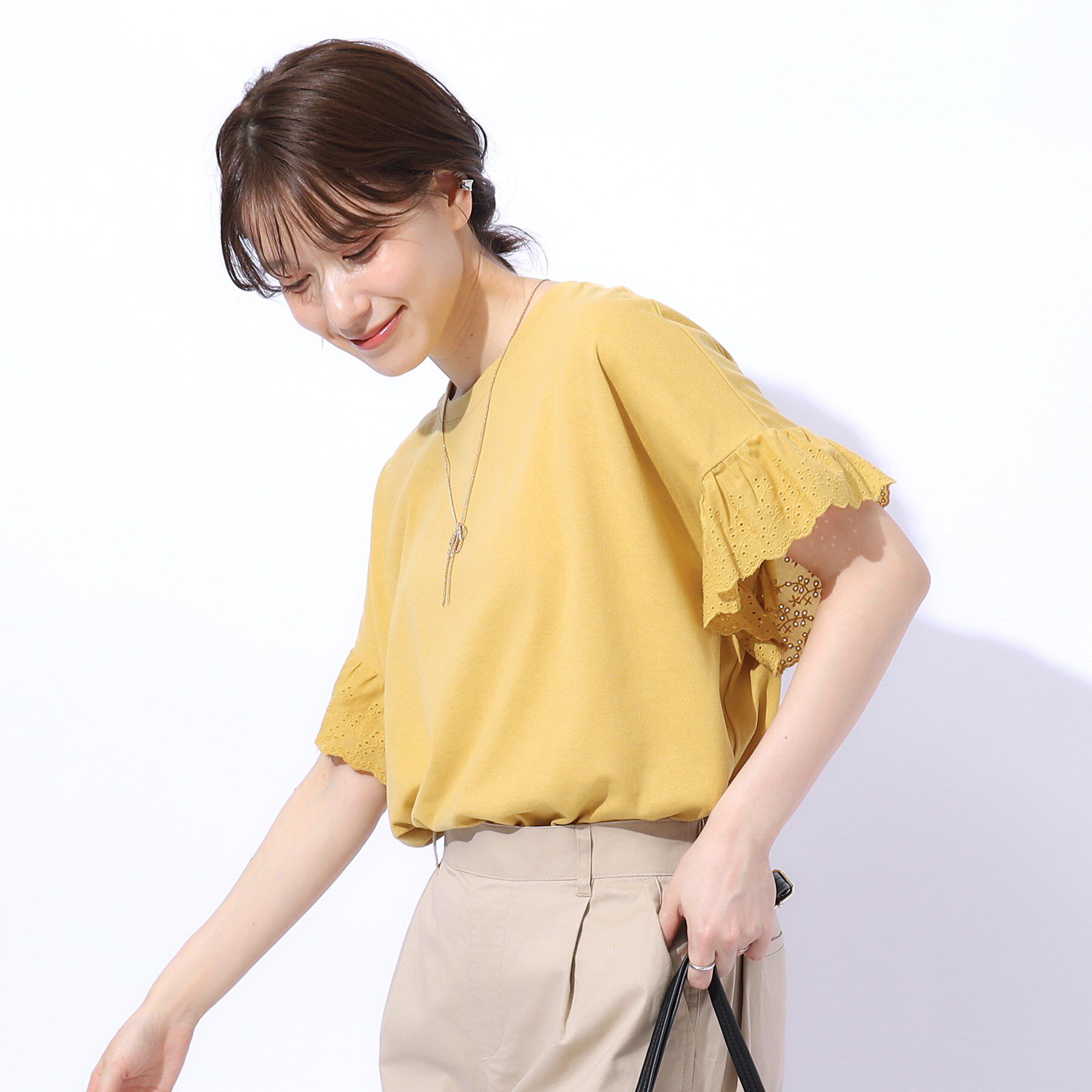 SHOO･LA･RUE「大人の可愛さを引き出す お袖レーストップス」|Tシャツ・カットソー|