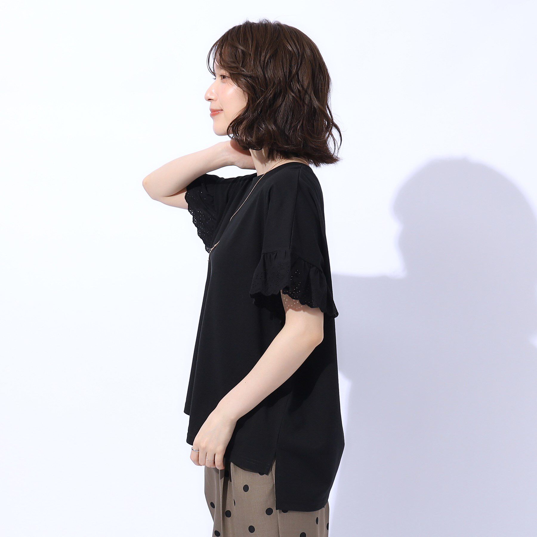SHOO･LA･RUE「大人の可愛さを引き出す お袖レーストップス」|Tシャツ・カットソー|