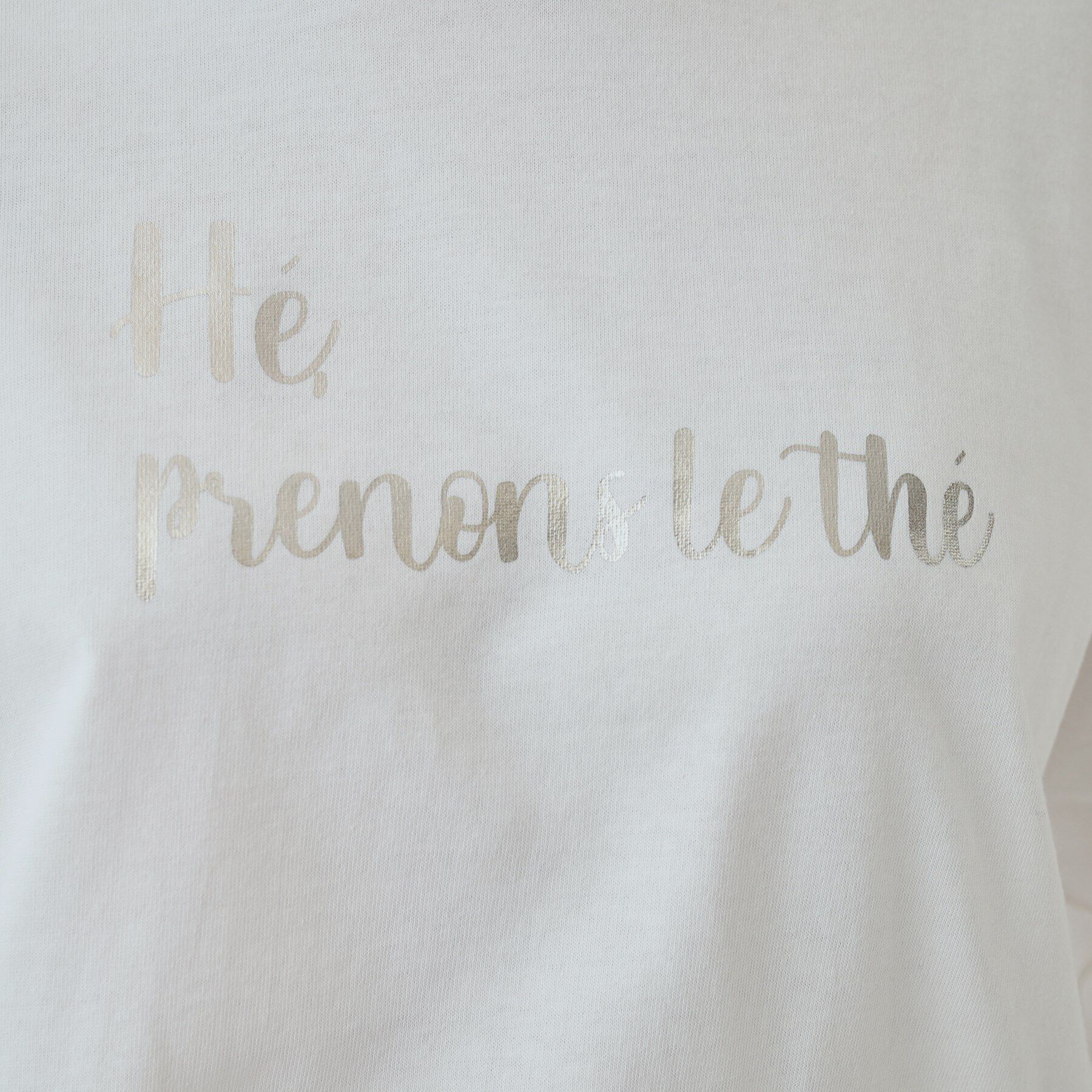 SHOO･LA･RUE「【UV】二の腕カバーにも USAコットンロゴTシャツ」|Tシャツ・カットソー|