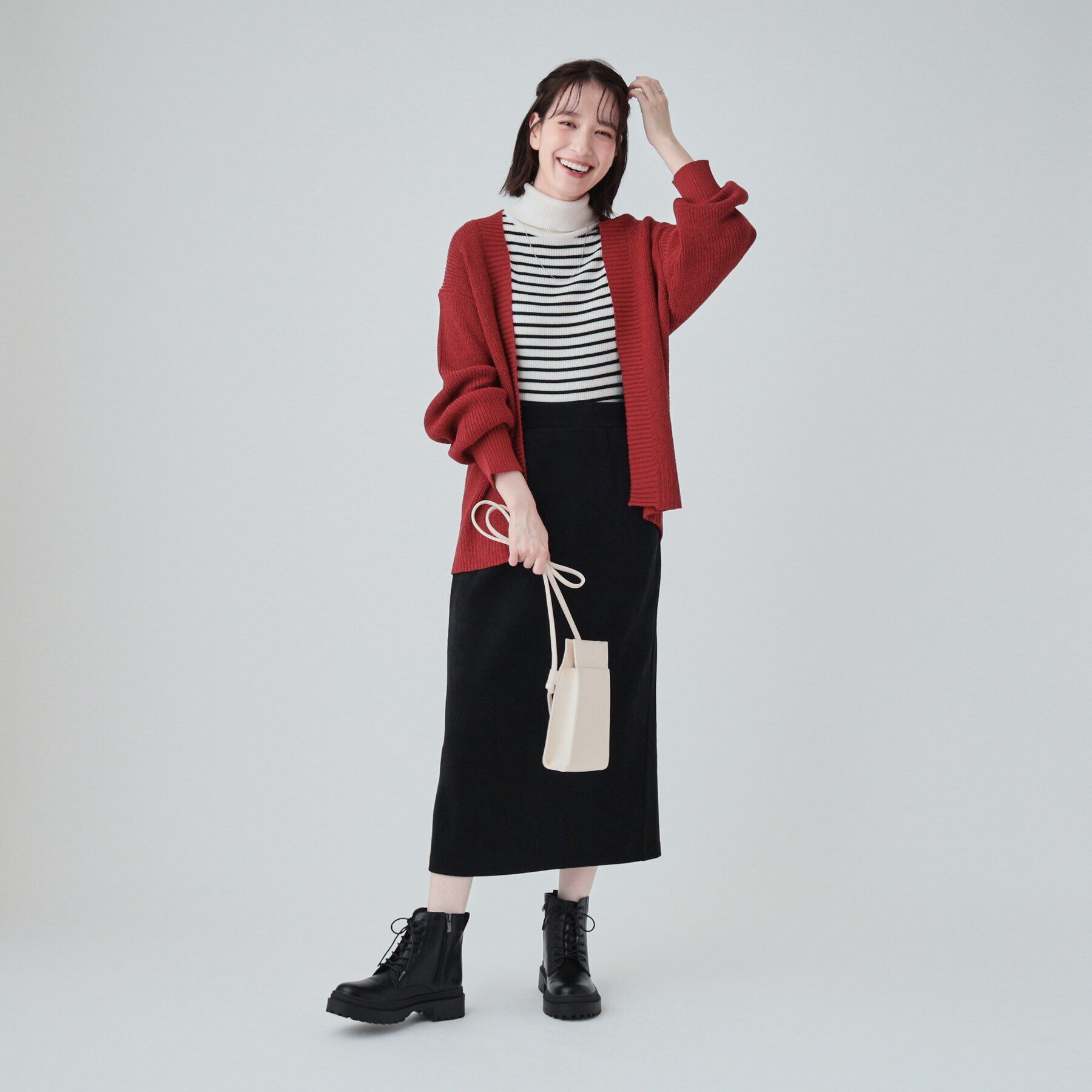 SHOO･LA･RUE「【洗える】ざっくり編みトッパーカーディガン」|カーディガン|