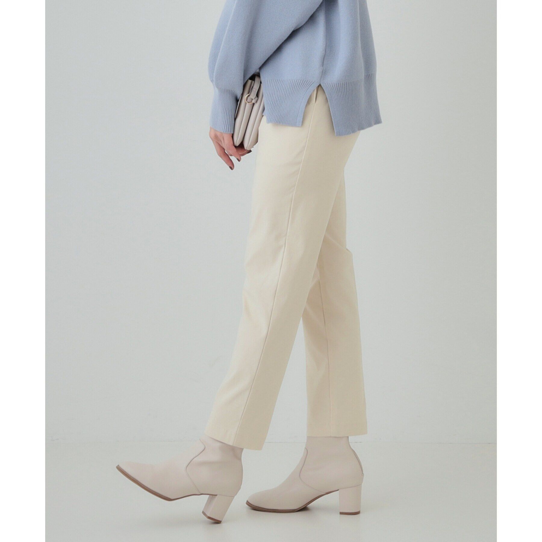 SHOO･LA･RUE「【洗える/SS-3L】あったか裏起毛 ストレッチ テーパードパンツ」|その他|