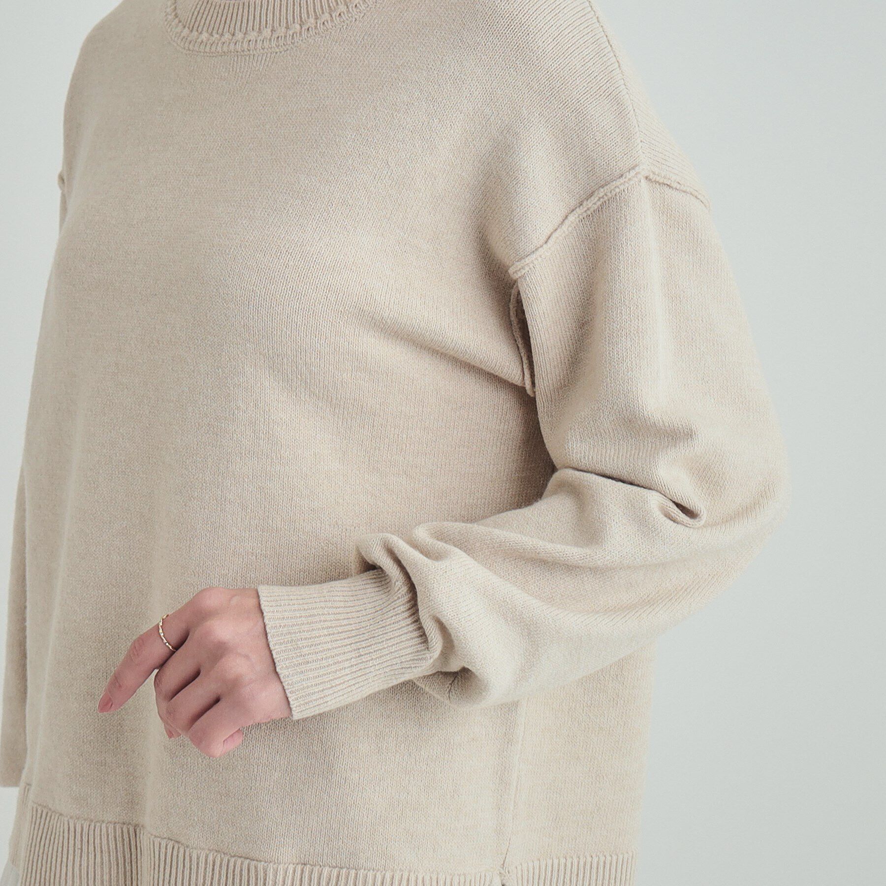 SHOO･LA･RUE「ほんのり甘い 裾チュールニット」|ニット・セーター|